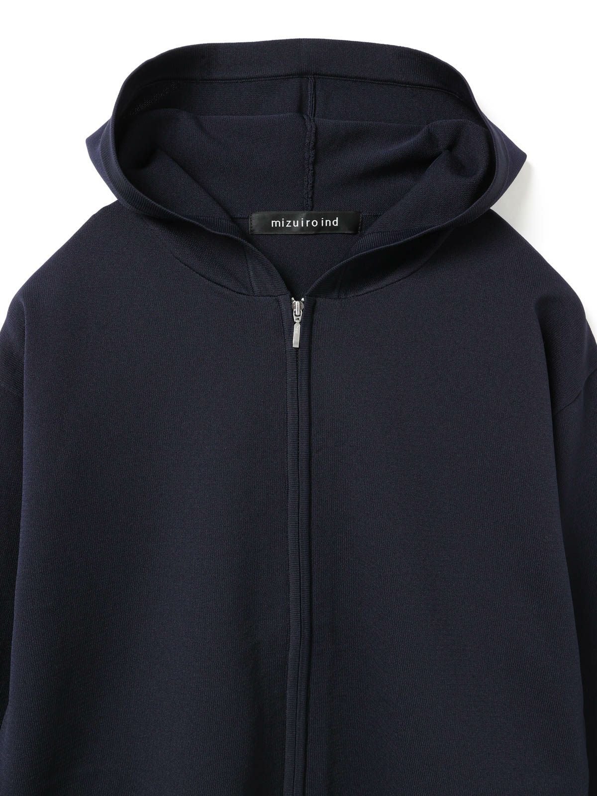mizuiro ind ジップフードニットプルオーバー｜ MARcourt ONLINE STORE