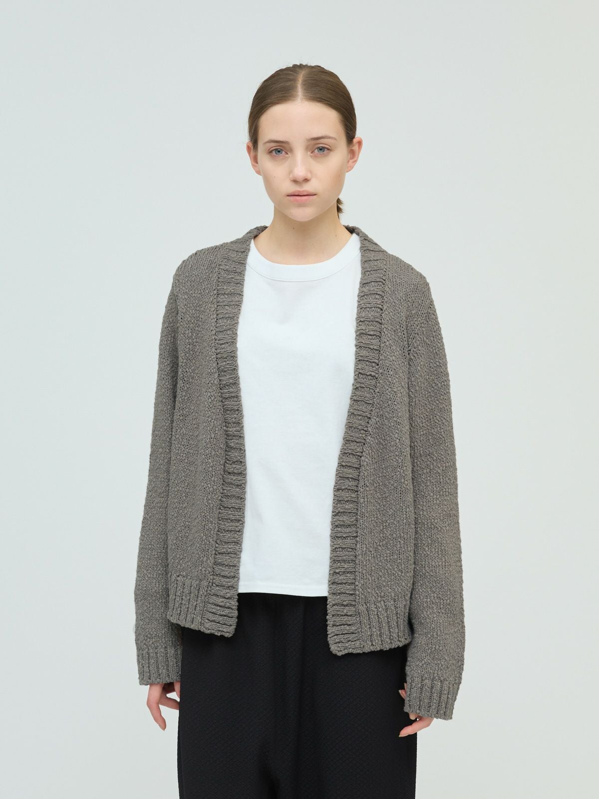 3/9(月)正午販売終了】mizuiro ind リリーヤーンVネックカーディガン