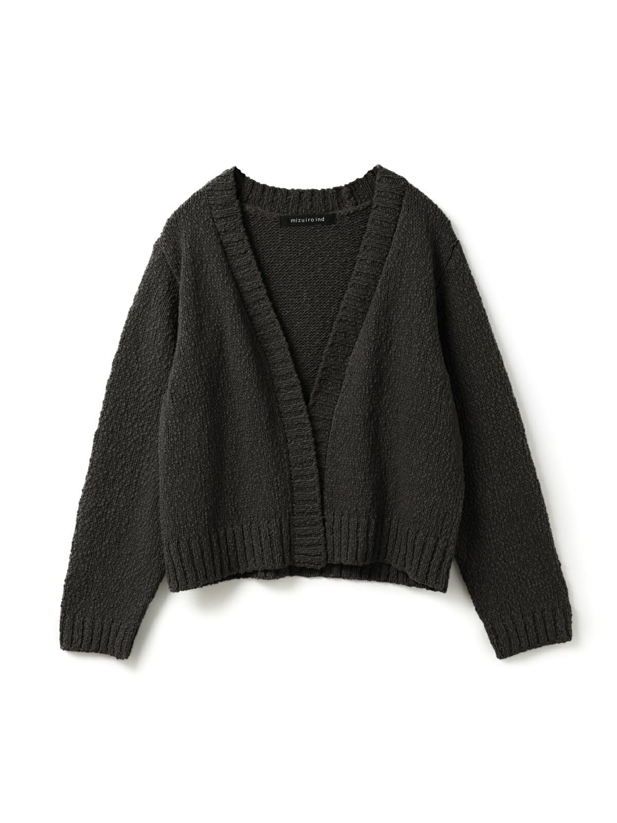 3/9(月)正午販売終了】mizuiro ind リリーヤーンVネックカーディガン