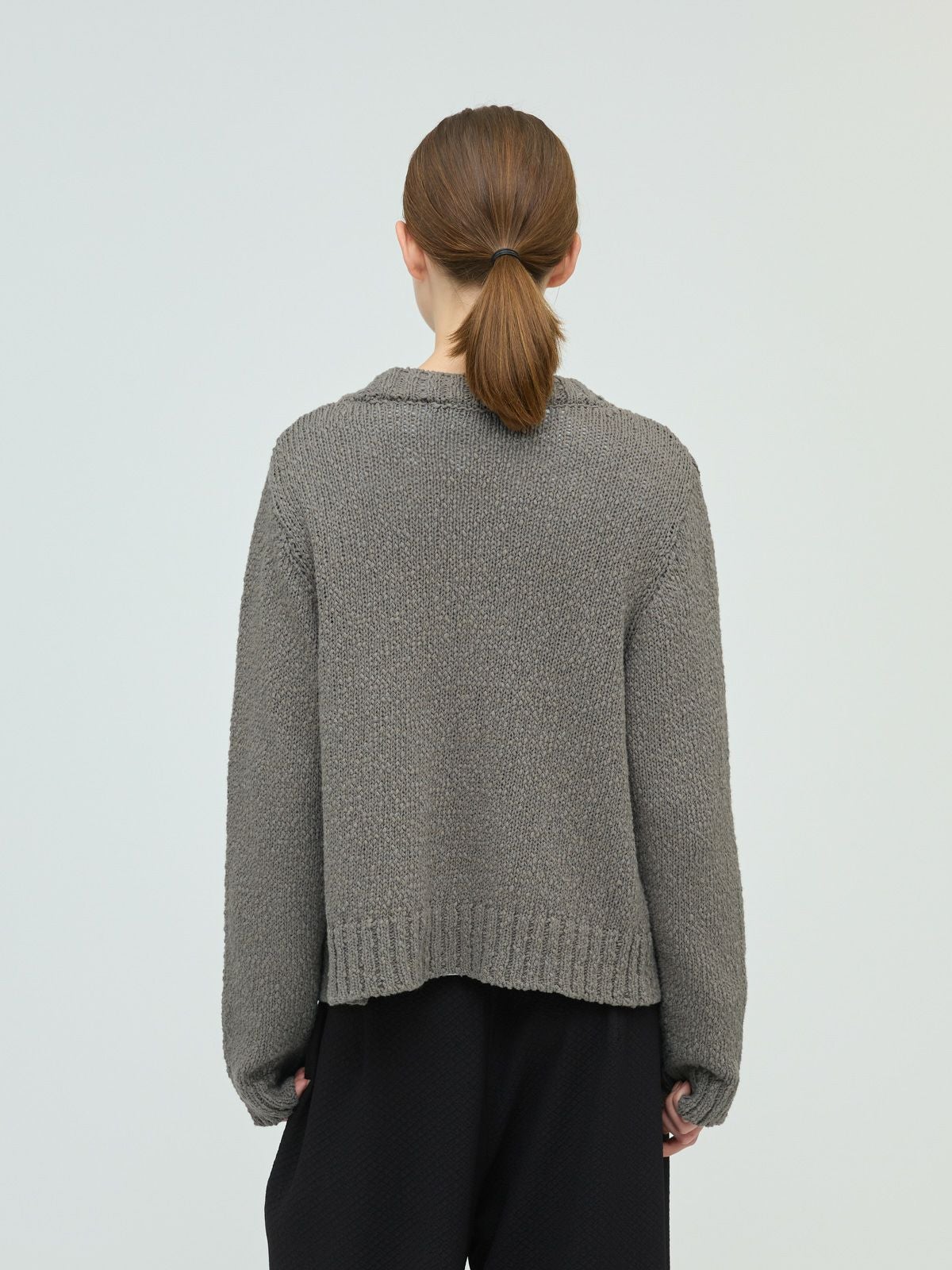 3/9(月)正午販売終了】mizuiro ind リリーヤーンVネックカーディガン