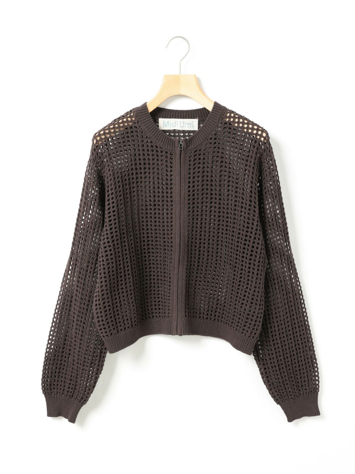 MidiUmi メッシュニットジップカーディガン｜ MARcourt ONLINE STORE