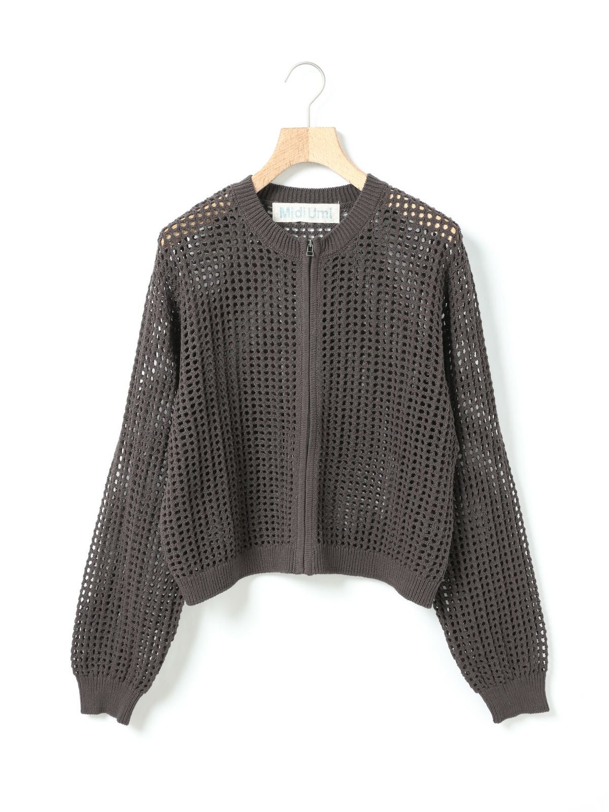 MidiUmi メッシュニットジップカーディガン｜ MARcourt ONLINE STORE