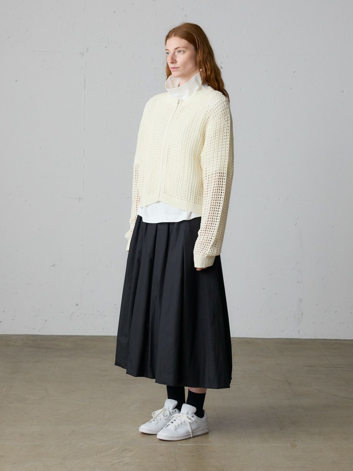MidiUmi メッシュニットジップカーディガン｜ MARcourt ONLINE STORE