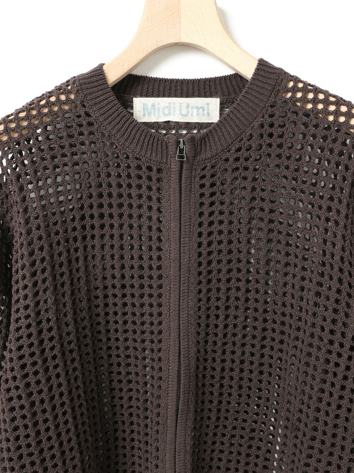 MidiUmi メッシュニットジップカーディガン｜ MARcourt ONLINE STORE