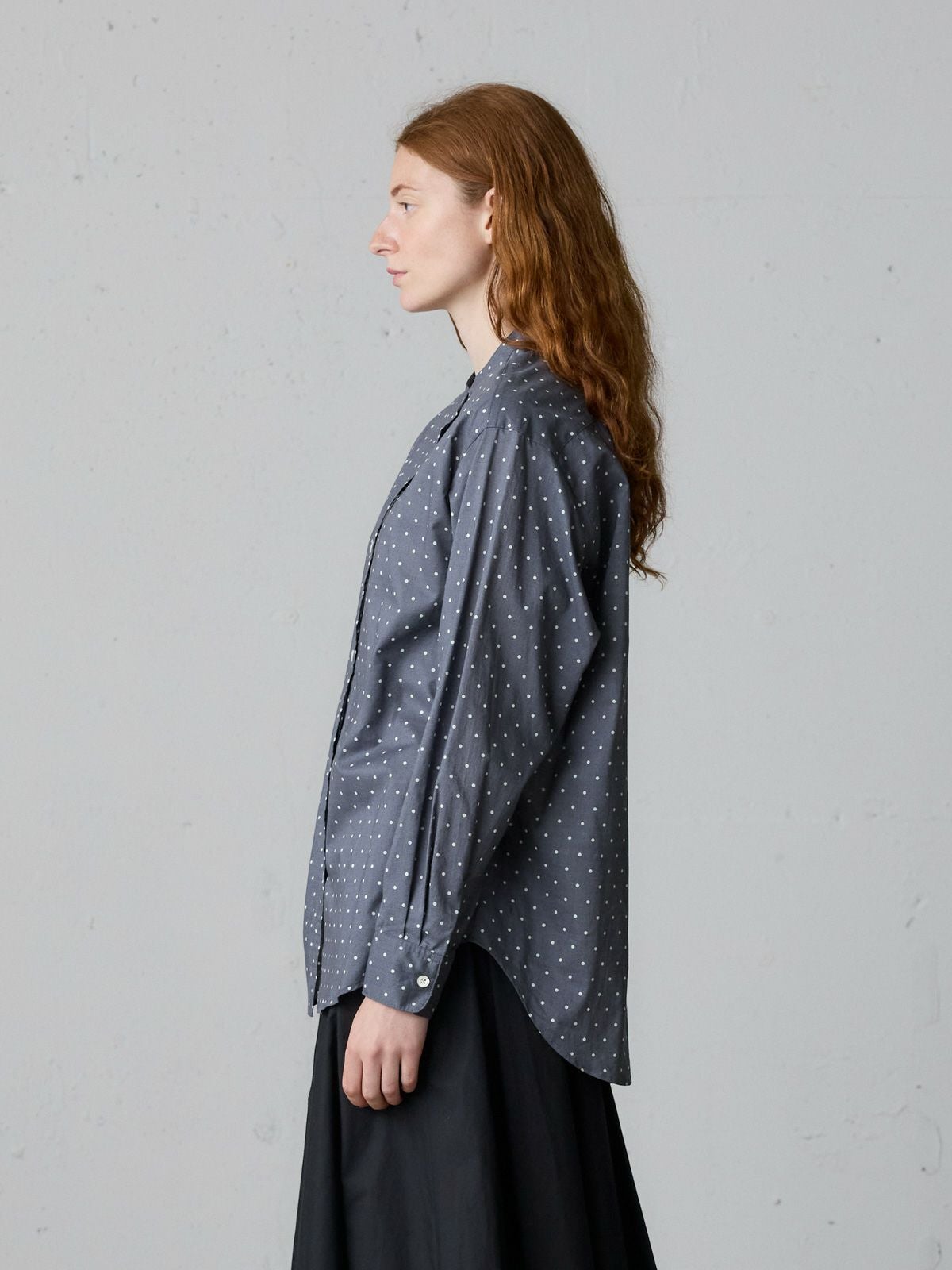MidiUmi ドット柄バンドカラーシャツ｜ MARcourt ONLINE STORE