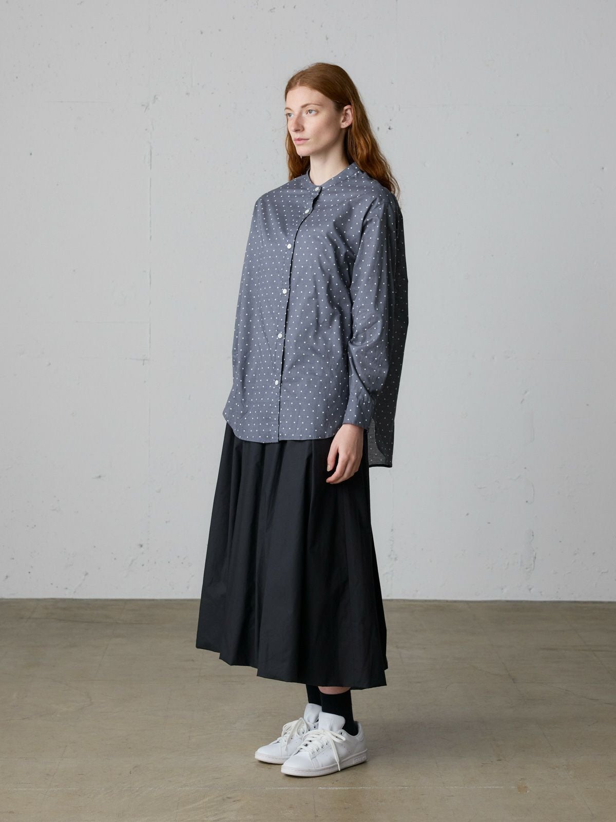 MidiUmi ドット柄バンドカラーシャツ｜ MARcourt ONLINE STORE