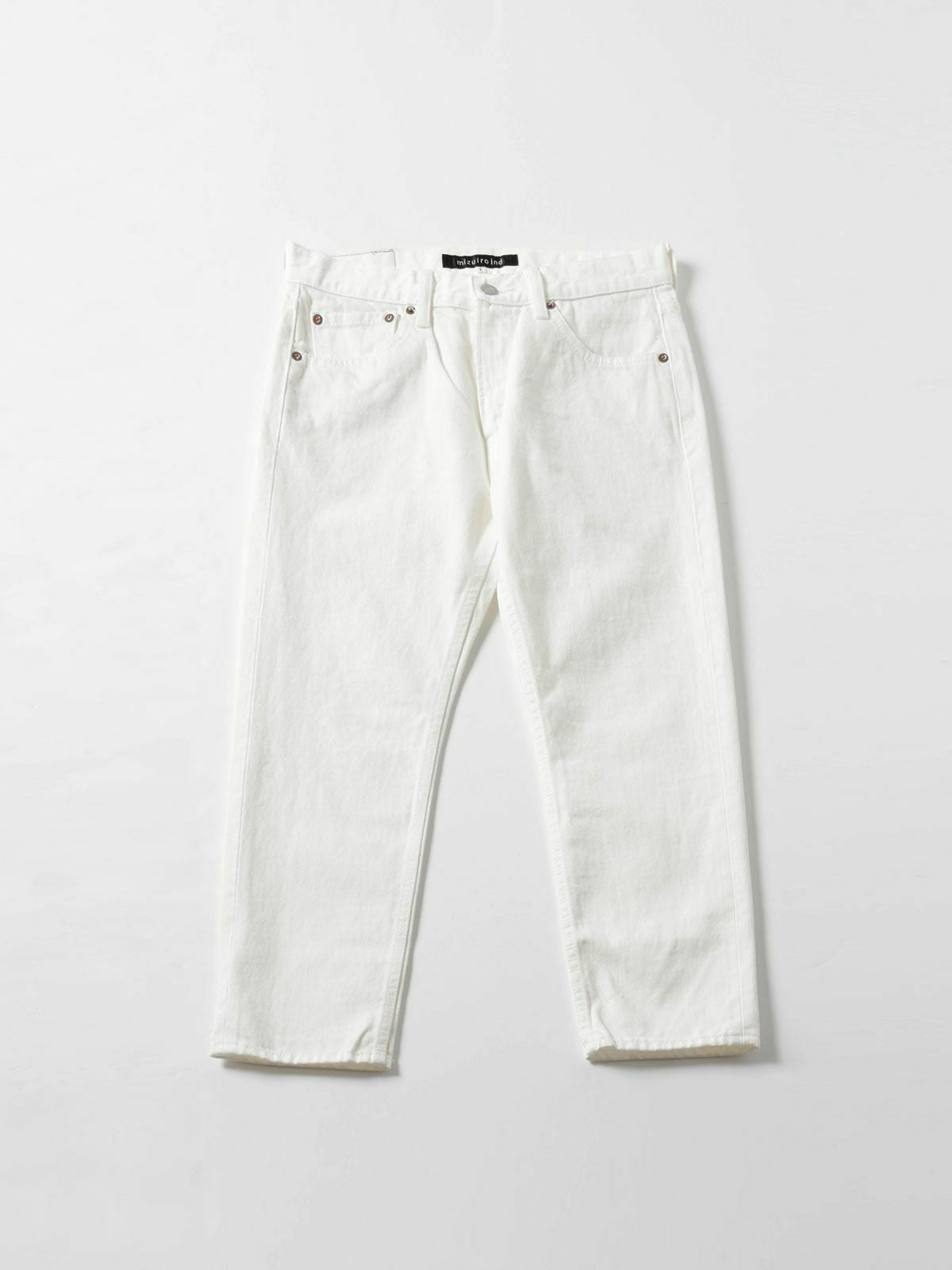 mizuiro ind 8分丈ホワイトデニム｜ MARcourt ONLINE STORE