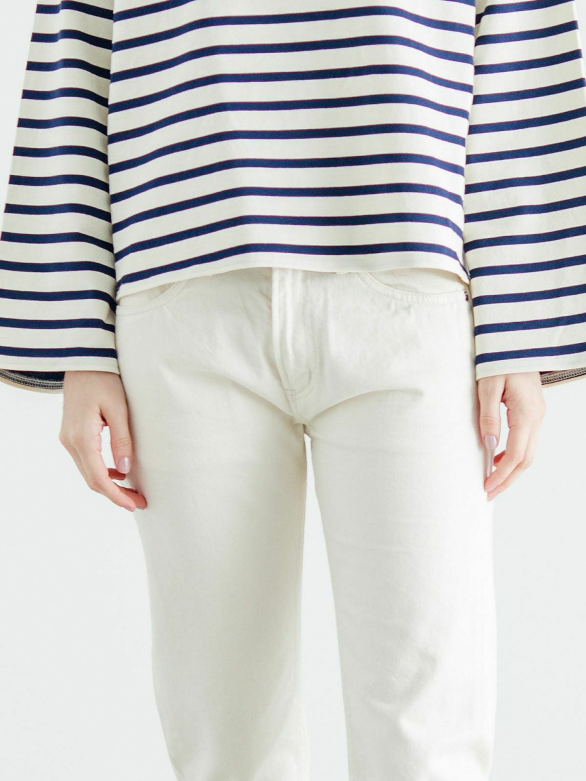 mizuiro ind 8分丈ホワイトデニム｜ MARcourt ONLINE STORE