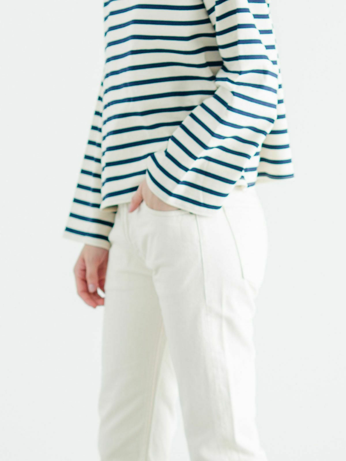 mizuiro ind 8分丈ホワイトデニム｜ MARcourt ONLINE STORE