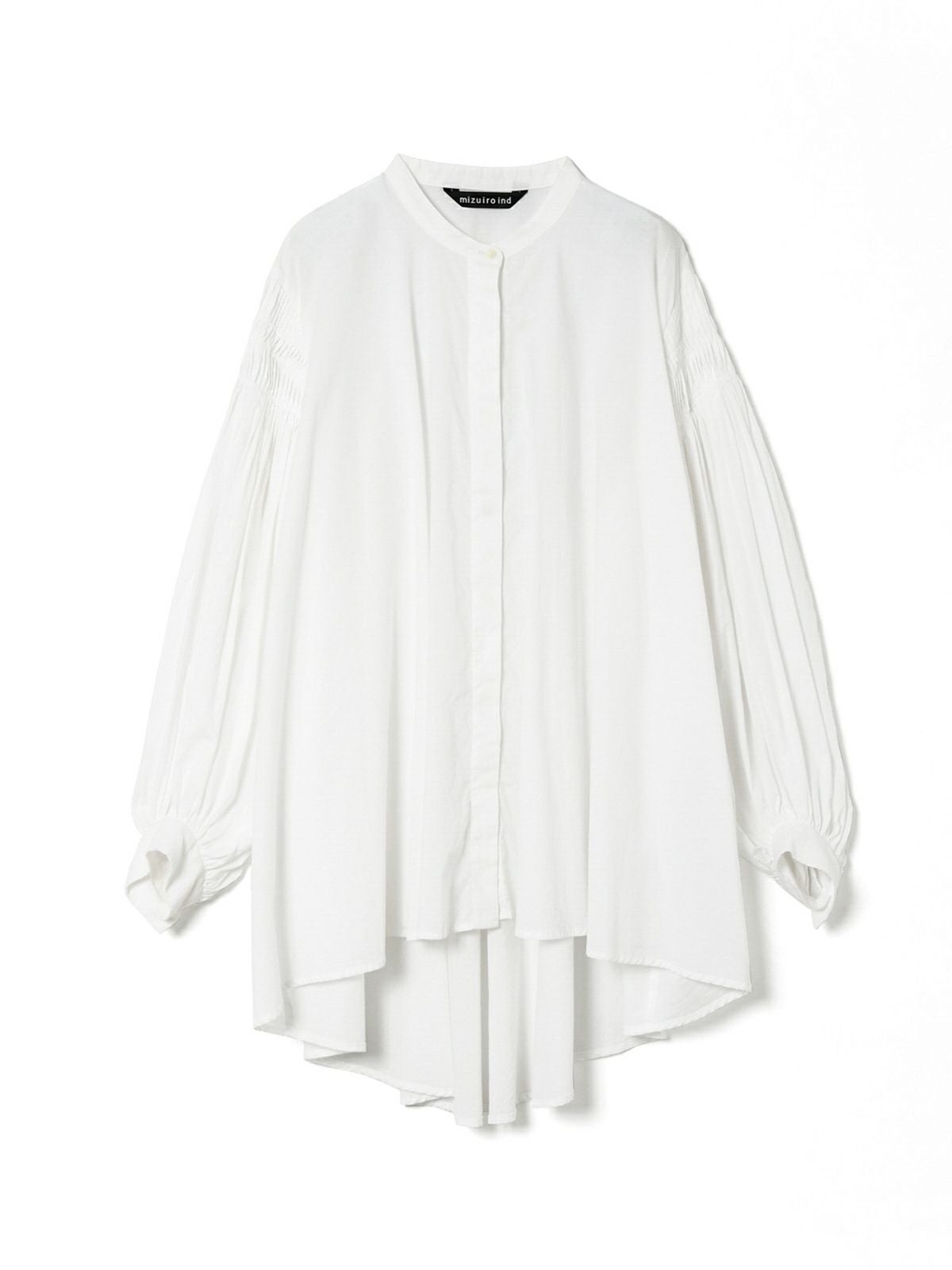 mizuiro ind ピンタックパフスリーブシャツ オフホワイト mizuiro ind ピンタックパフスリーブシャツ｜ MARcourt ONLINE STORE
