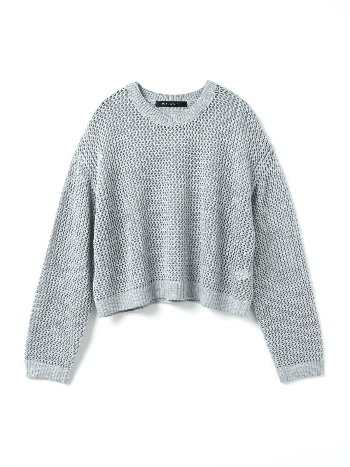 mizuiro ind メッシュクルーネックプルオーバー｜ MARcourt ONLINE