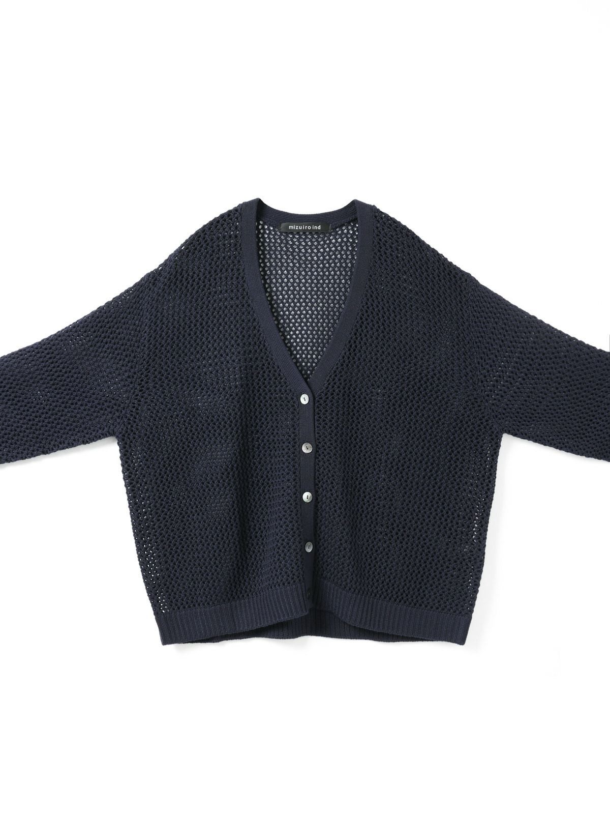 mizuiro ind メッシュVネックカーディガン｜ MARcourt ONLINE STORE