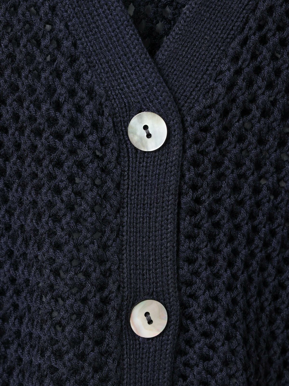 mizuiro ind メッシュVネックカーディガン｜ MARcourt ONLINE STORE