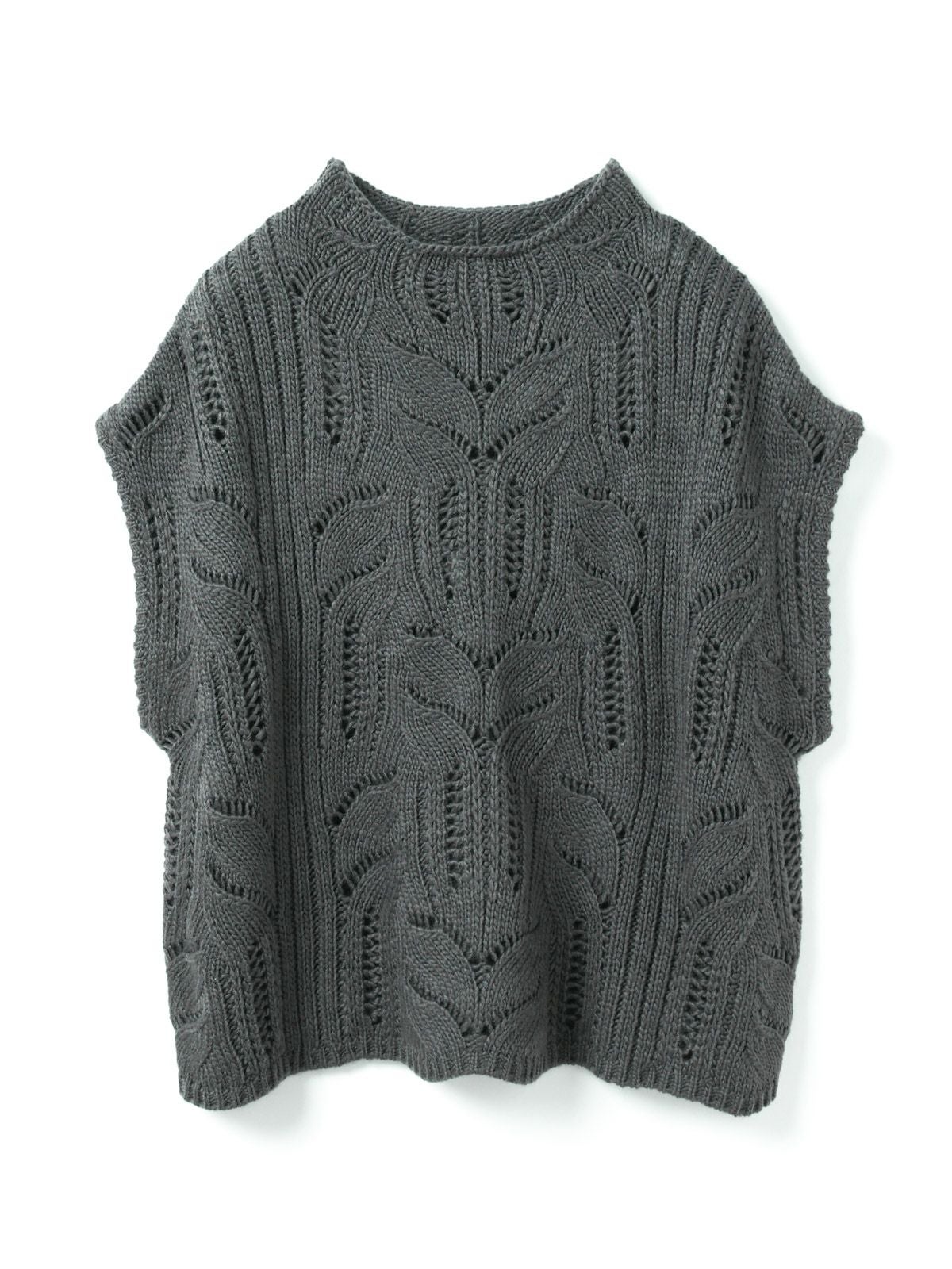 mizuiro ind シアーケーブル柄ベスト｜ MARcourt ONLINE STORE