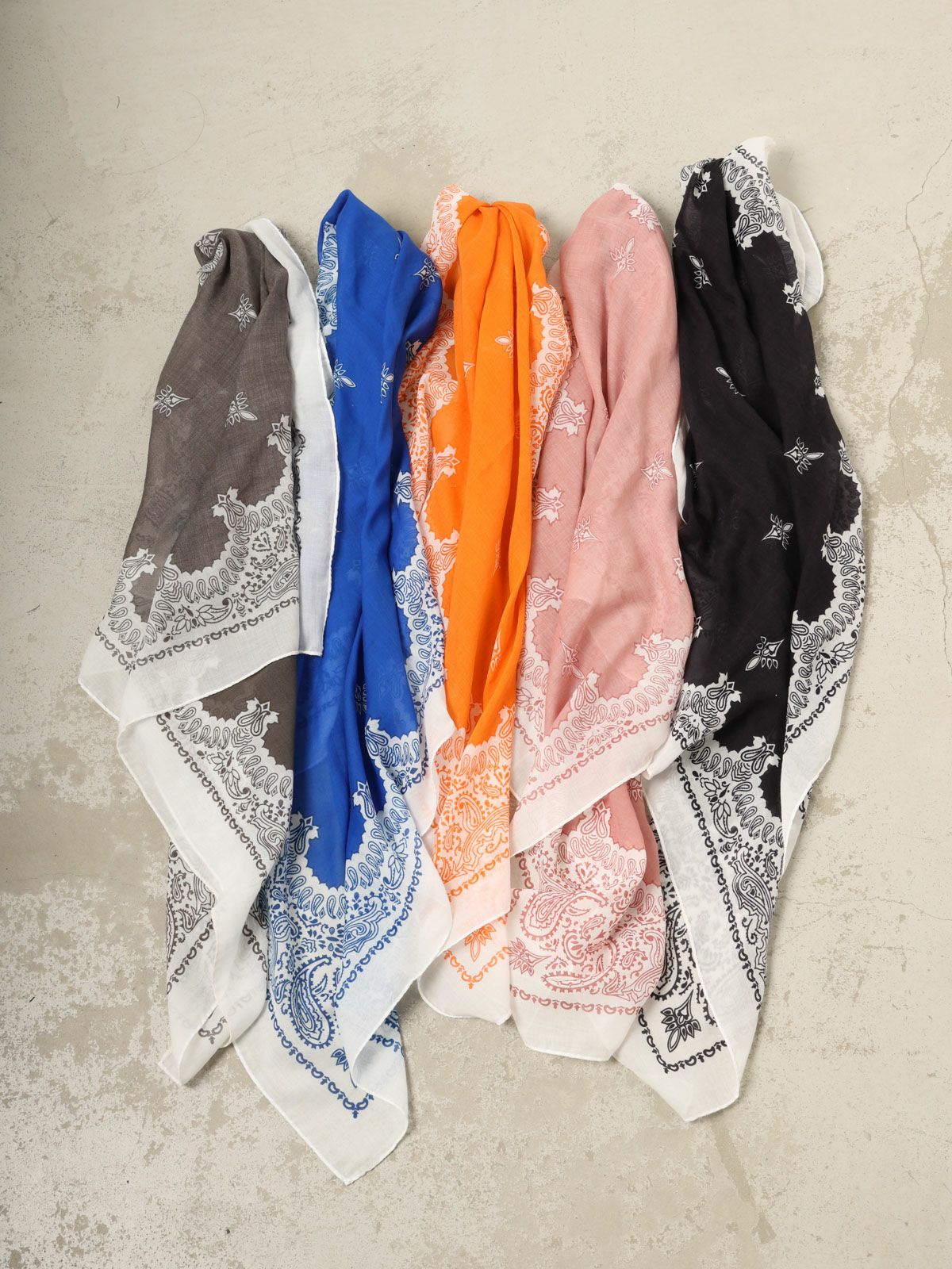 destin ペイズリー柄コットン大判スカーフ｜ MARcourt ONLINE STORE