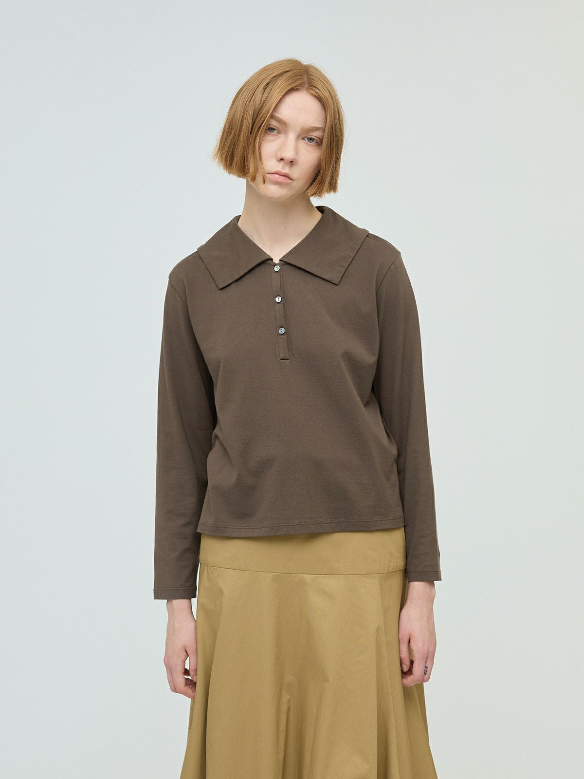 3/9(月)正午販売終了】mizuiro ind ワイドカラーポロシャツ｜ MARcourt