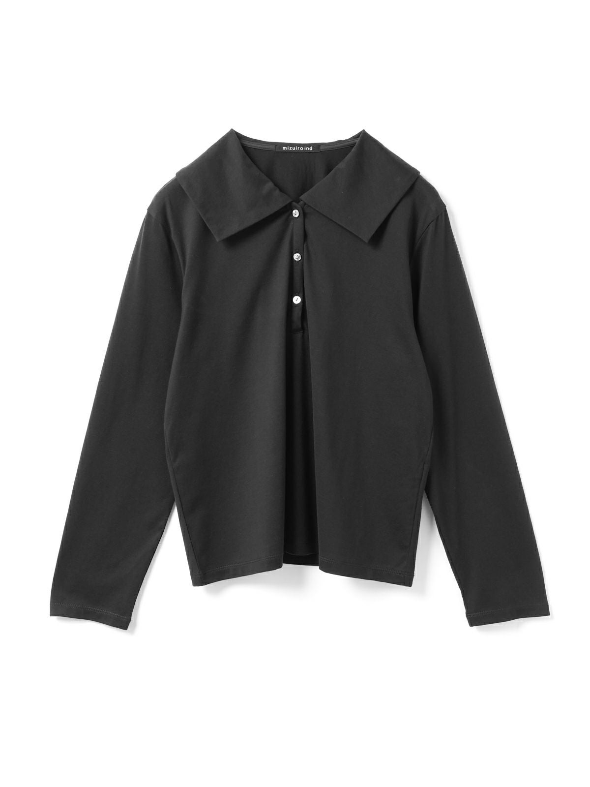 黒いポロシャツ 襟多色 Kolor size2 黒いポロシャツ 襟多色 Kolor size2 Kolor ポロシャツ | ブラック