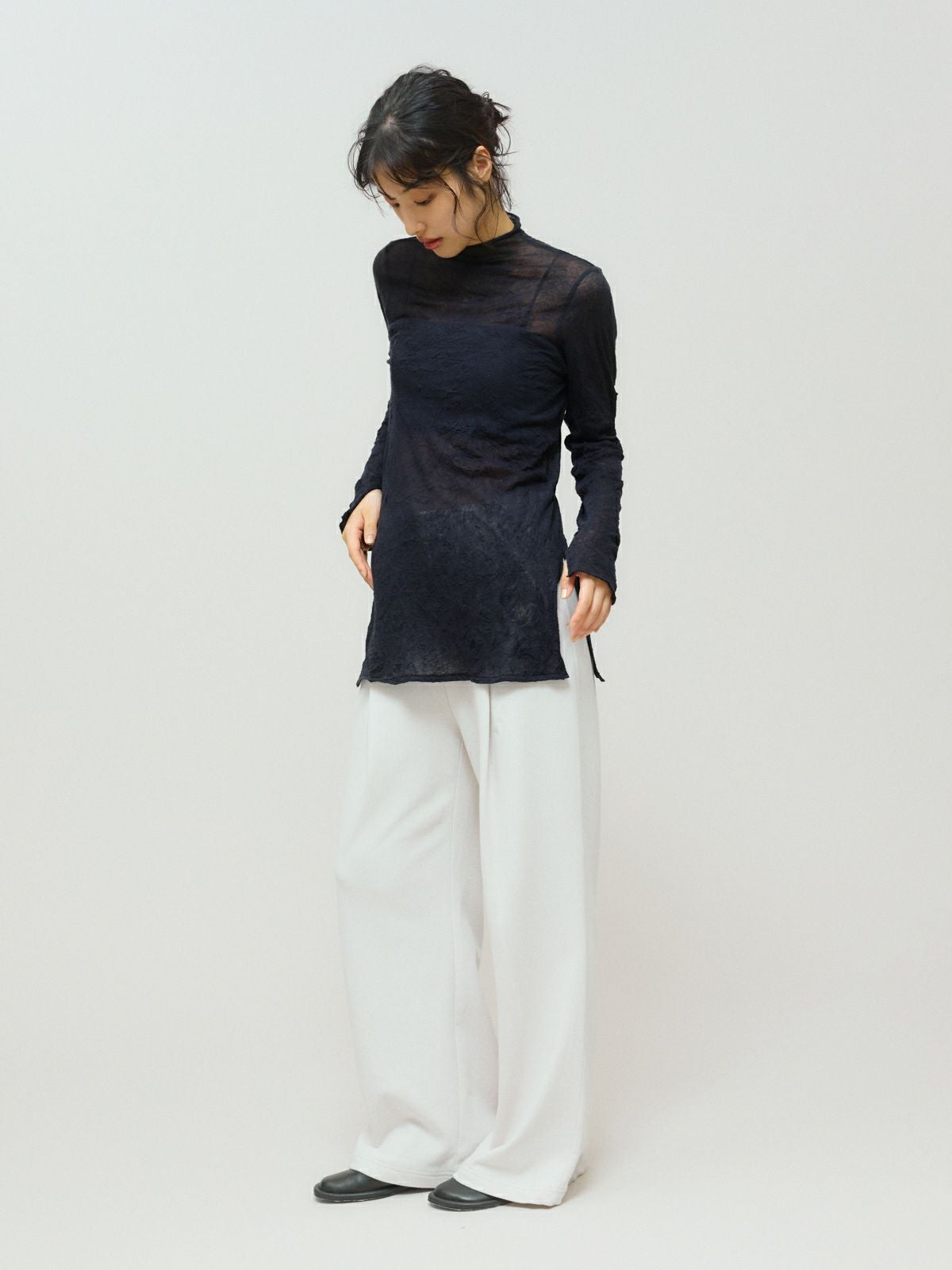 MIDIUMISOLID for Ladies シアーハイネックインナー｜ MARcourt ONLINE
