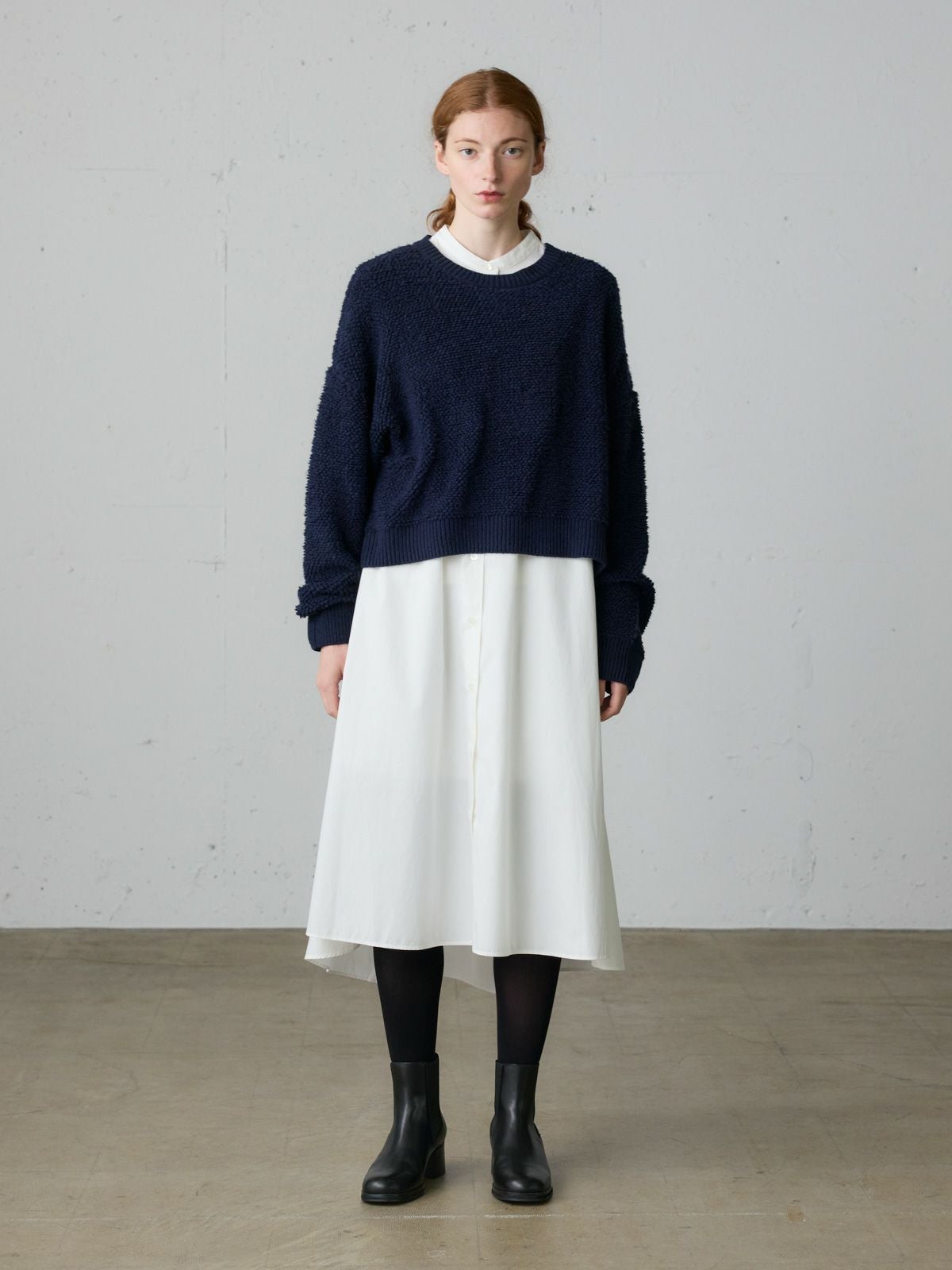 MidiUmi Aラインバンドカラーシャツワンピース｜ MARcourt ONLINE
