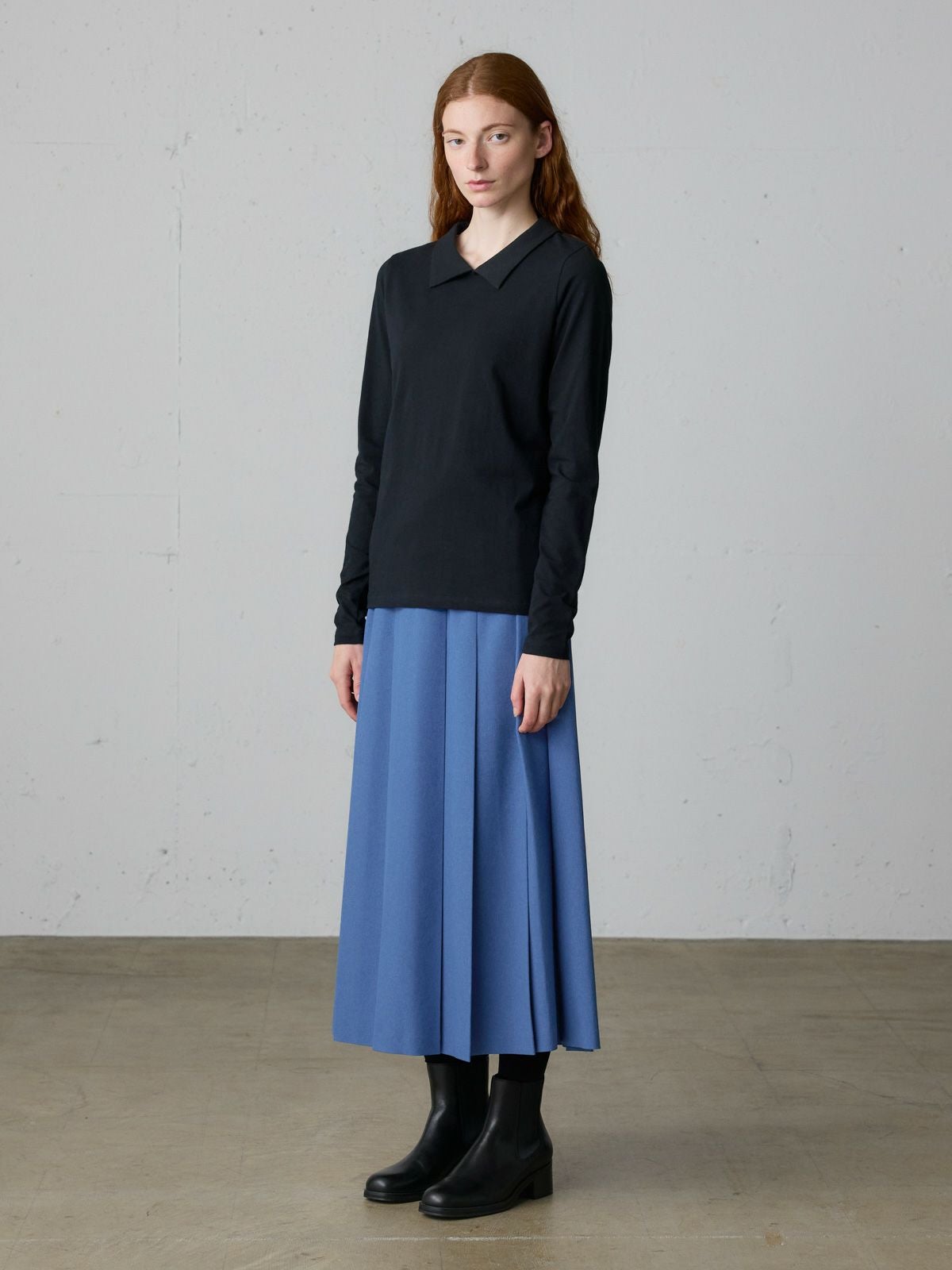9月14日(月)正午販売終了 ]MidiUmi カラープリーツスカート（☆19000