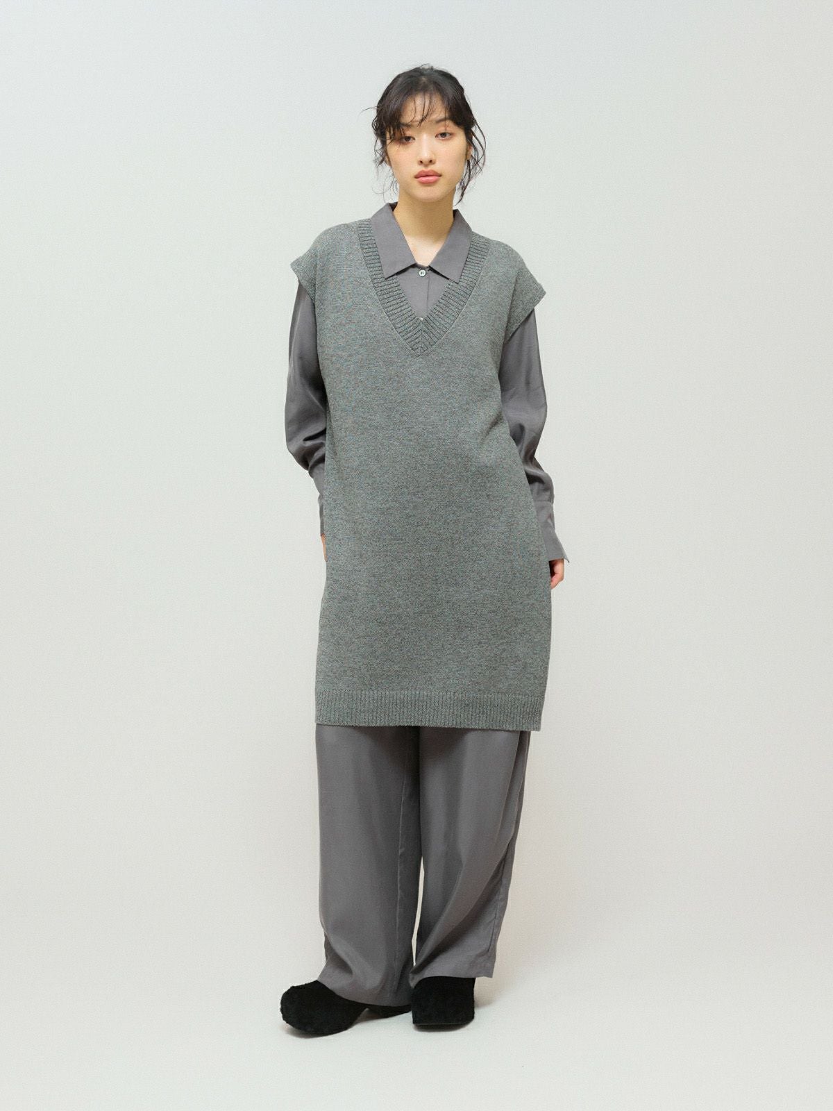 MIDIUMISOLID for Ladies リラックスキュプラシャツ｜ MARcourt ONLINE