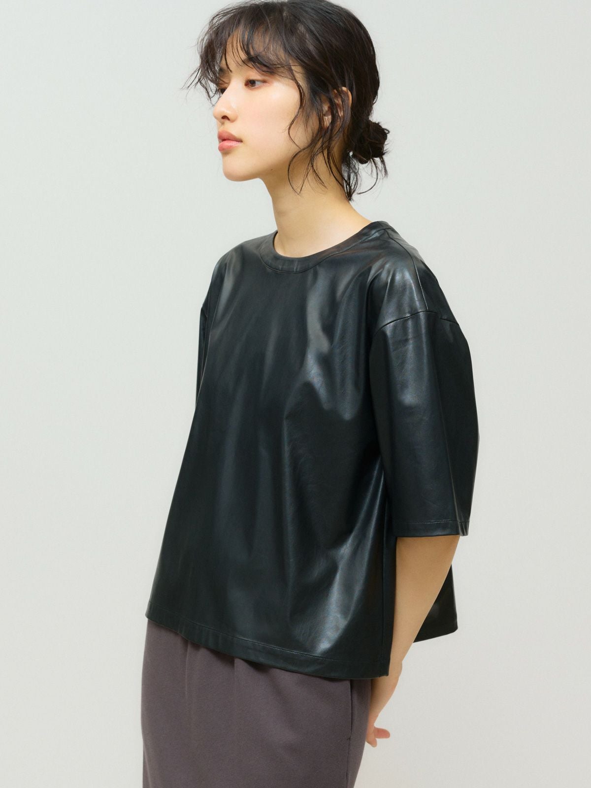 MIDIUMISOLID for Ladies シンセティックレザートップス[A]｜ MARcourt