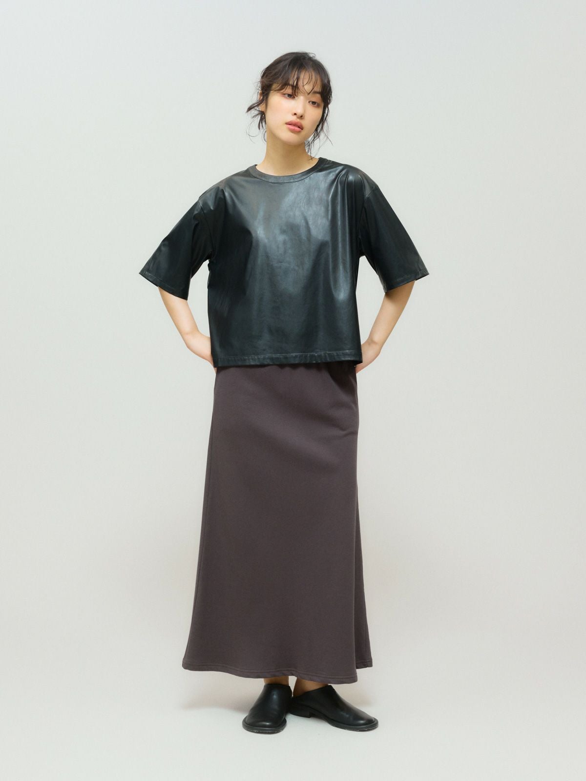 MIDIUMISOLID for Ladies シンセティックレザートップス[A]｜ MARcourt