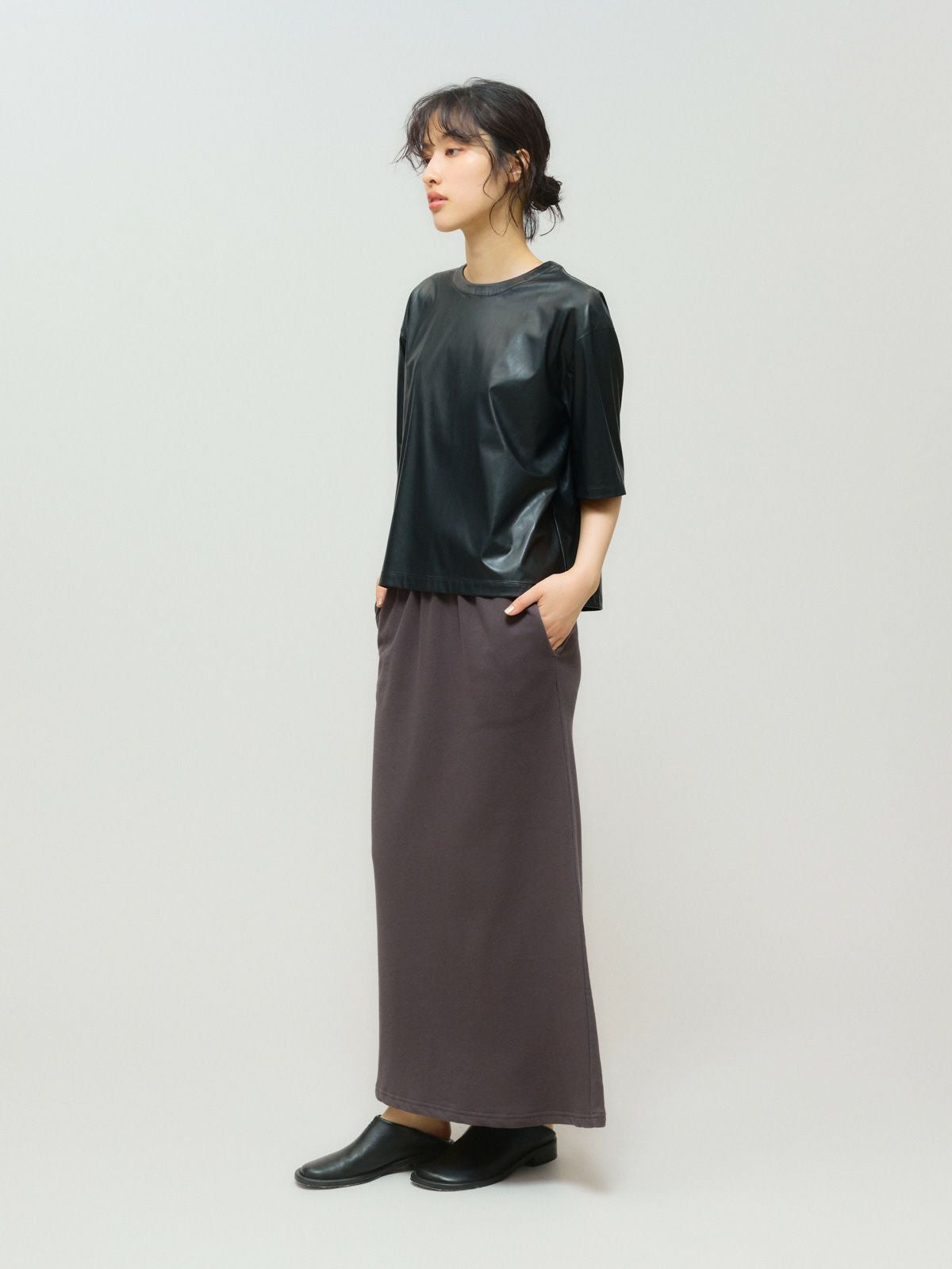 MIDIUMISOLID for Ladies シンセティックレザートップス[A]｜ MARcourt