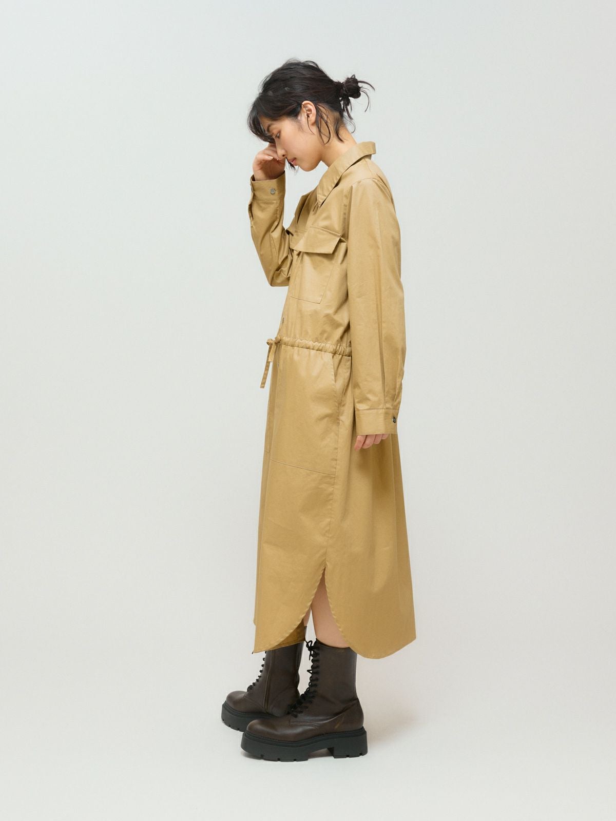 MIDIUMISOLID for Ladies ワークシャツワンピース｜ MARcourt ONLINE