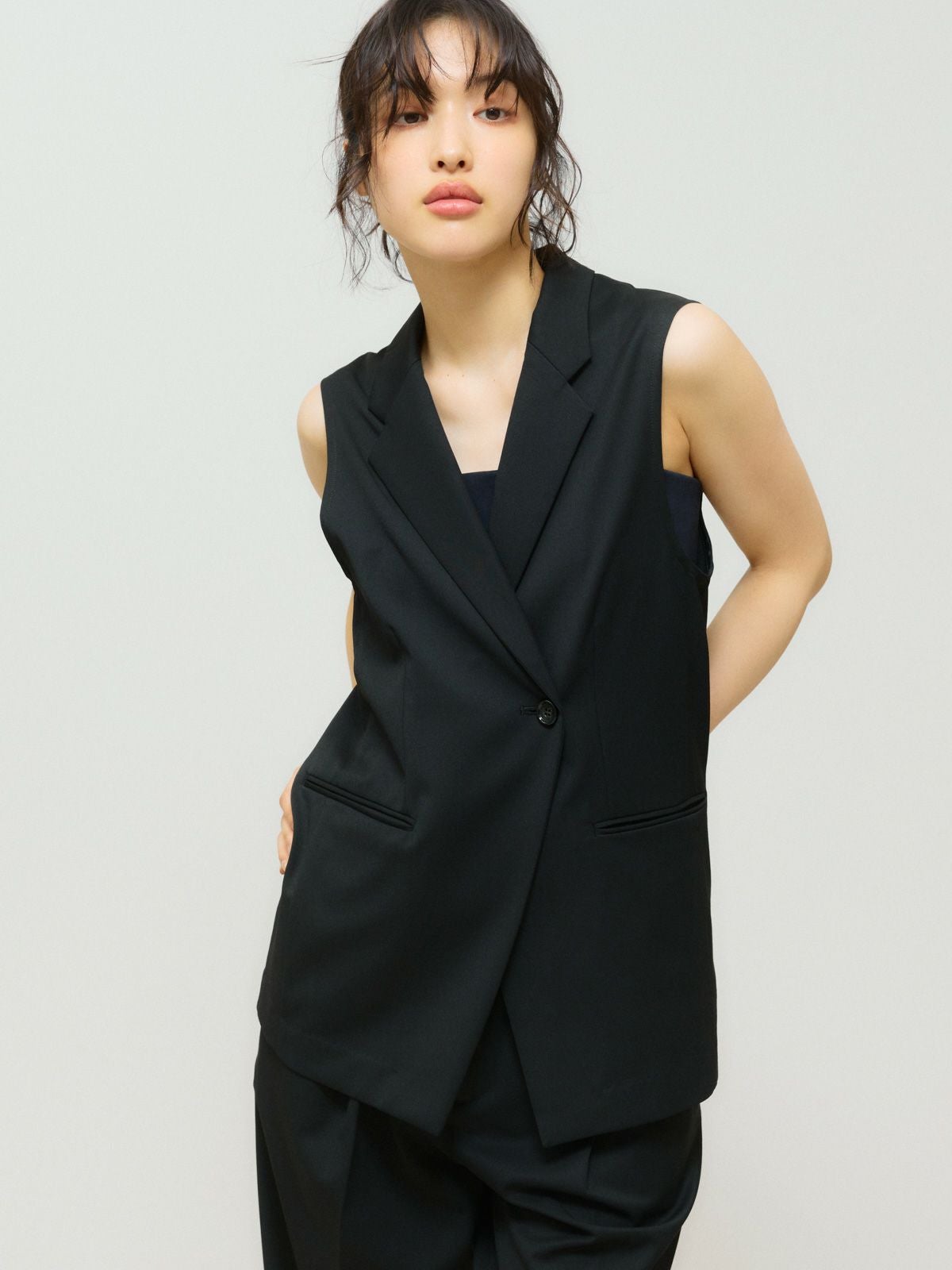MIDIUMISOLID for Ladies ウエストシェイプテーラードジレ｜ MARcourt