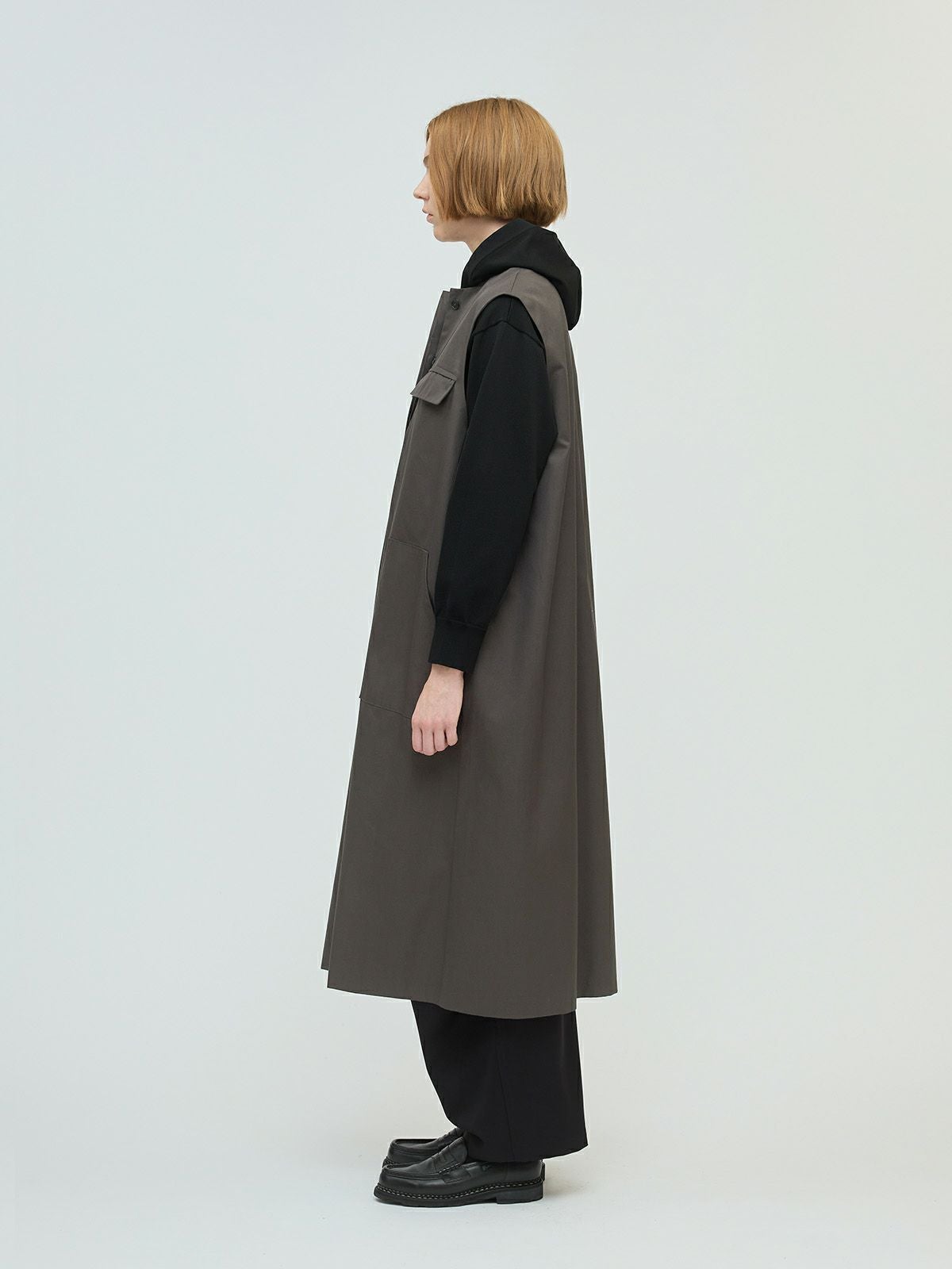 3/9(月)正午販売終了】mizuiro ind ポケット付きクルーネック