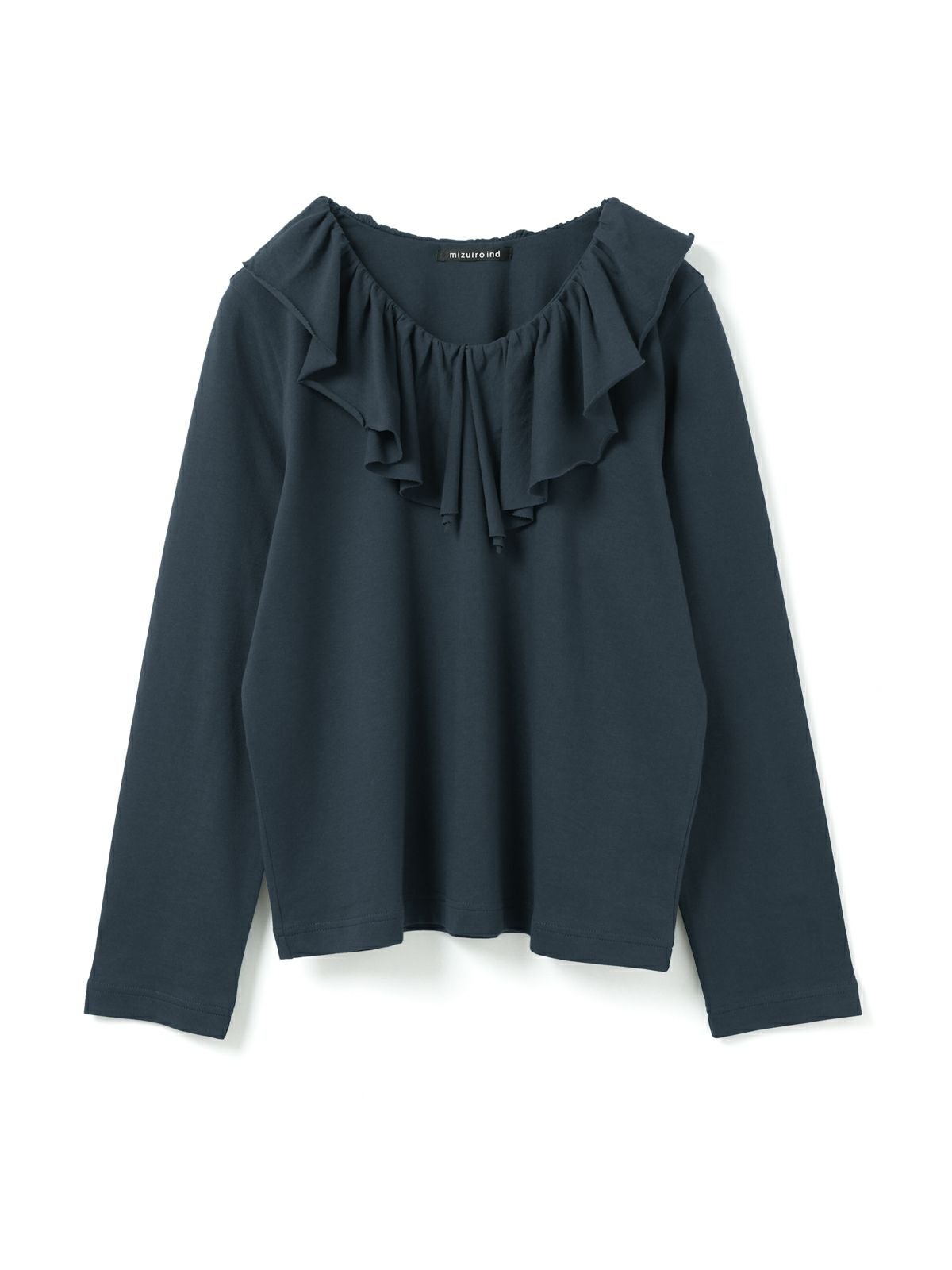 mizuiro ind フリルカラーロングスリーブプルオーバー｜ MARcourt