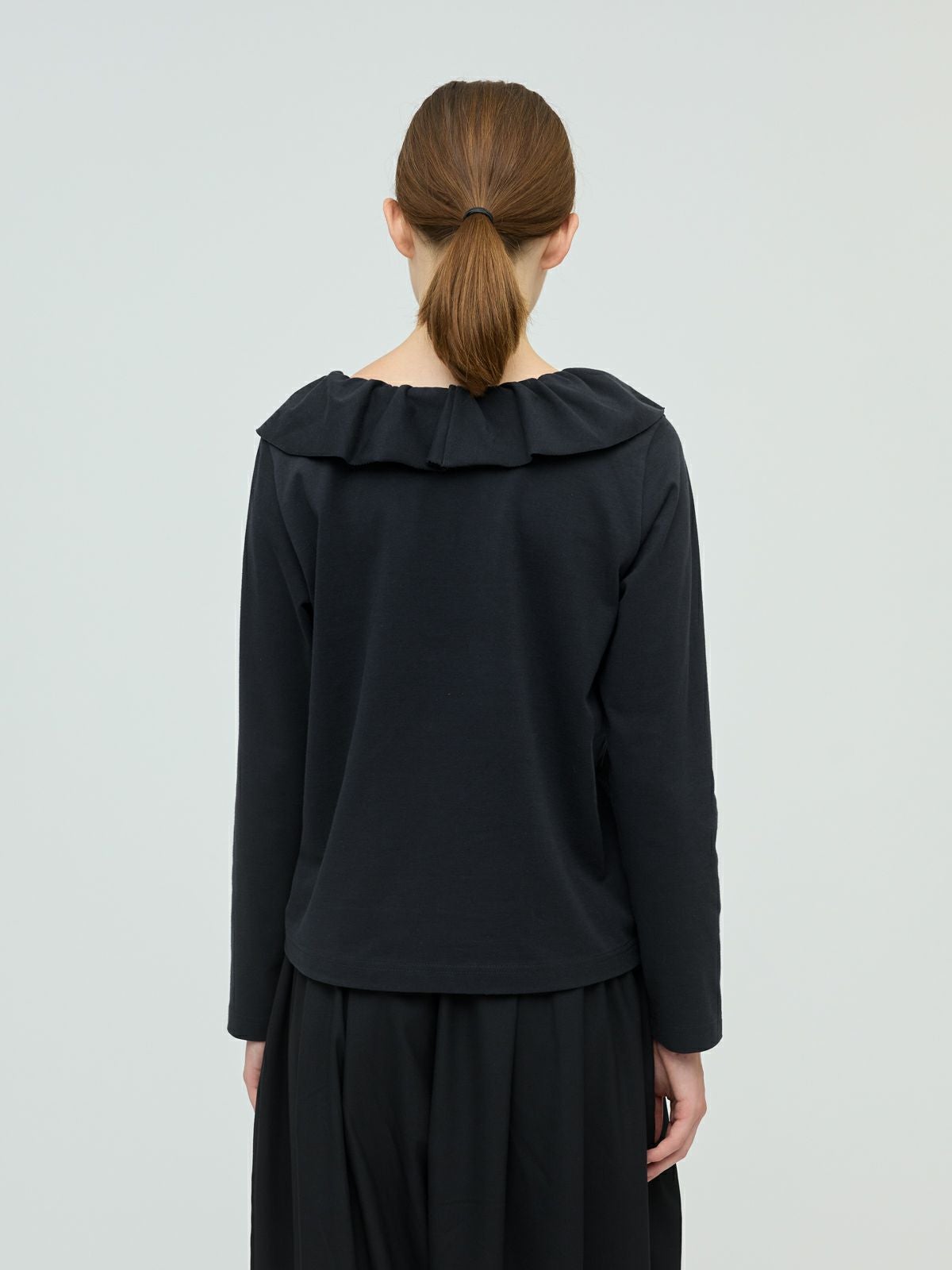 mizuiro ind フリルカラーロングスリーブプルオーバー｜ MARcourt