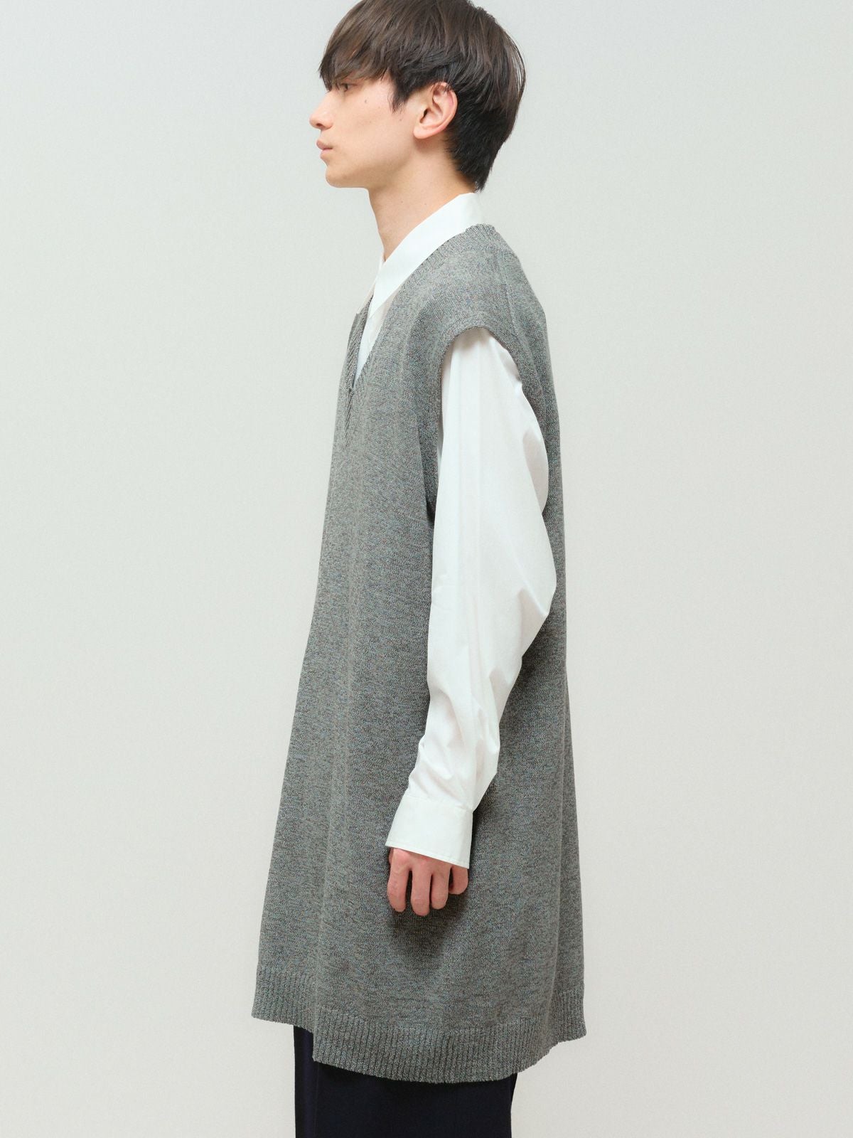 MIDIUMISOLID 和紙ウールビッグベスト｜ MARcourt ONLINE STORE