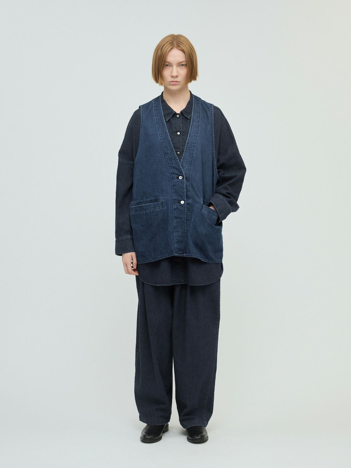 mizuiro ind デニムベスト｜ MARcourt ONLINE STORE - マーコート