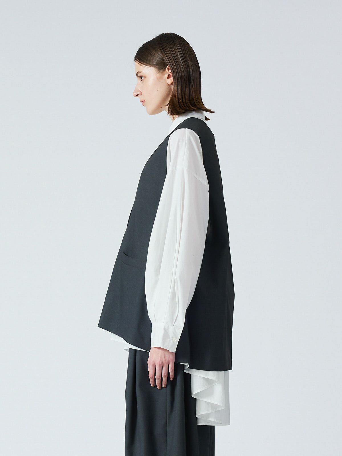 mizuiro ind ディープVネックワイドベスト｜ MARcourt ONLINE STORE