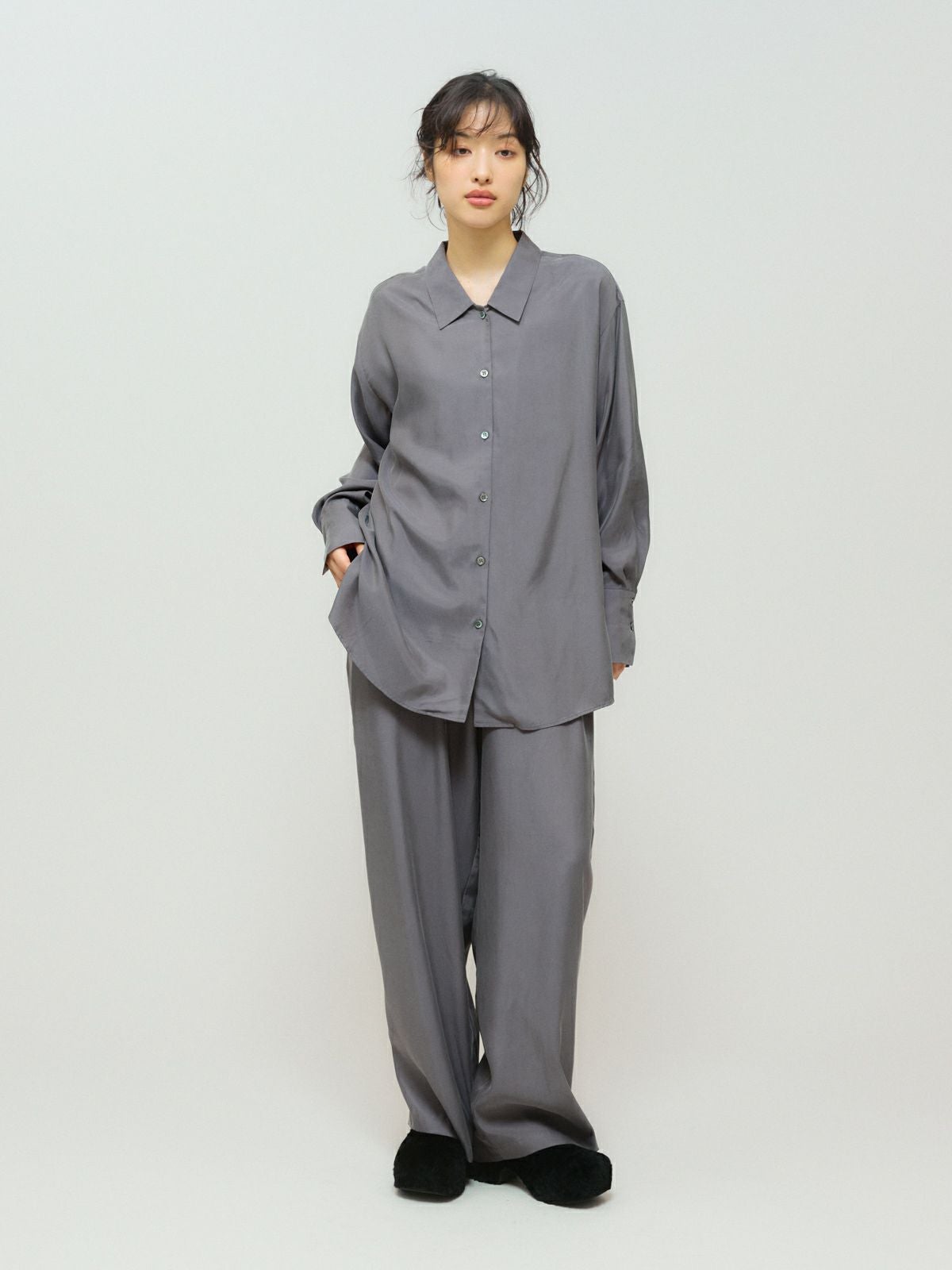 MIDIUMISOLID for Ladies リラックスキュプラパンツ｜ MARcourt ONLINE