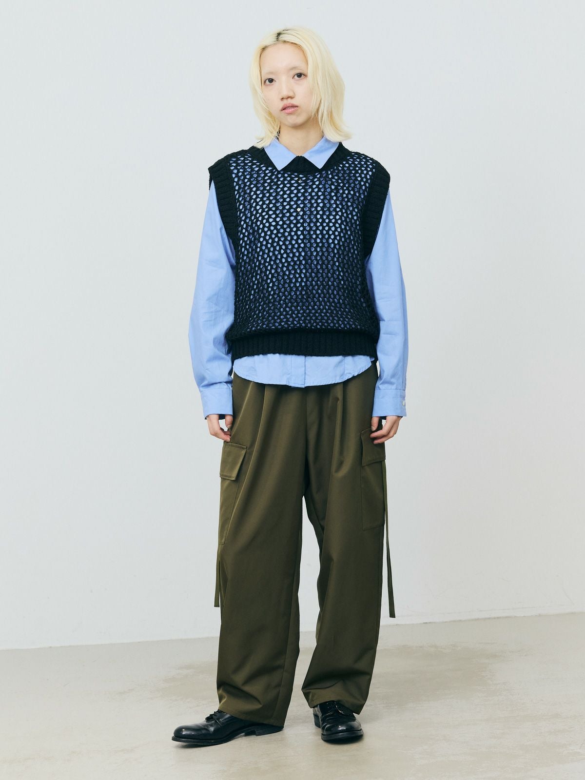 malle （マル）ショートベスト Malle（マル）の「○malle Cotton/Linen ショートベスト（ベスト