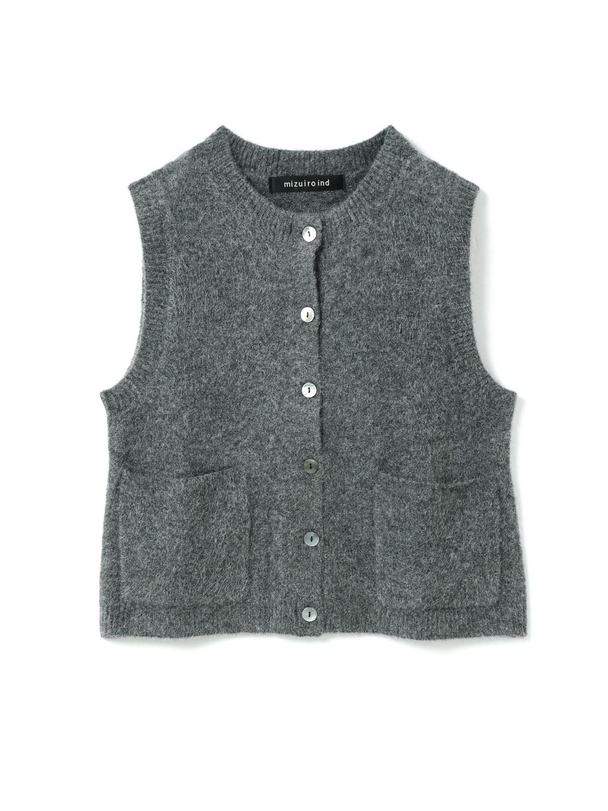 mizuiro ind ブークレクルーネックベスト｜ MARcourt ONLINE STORE