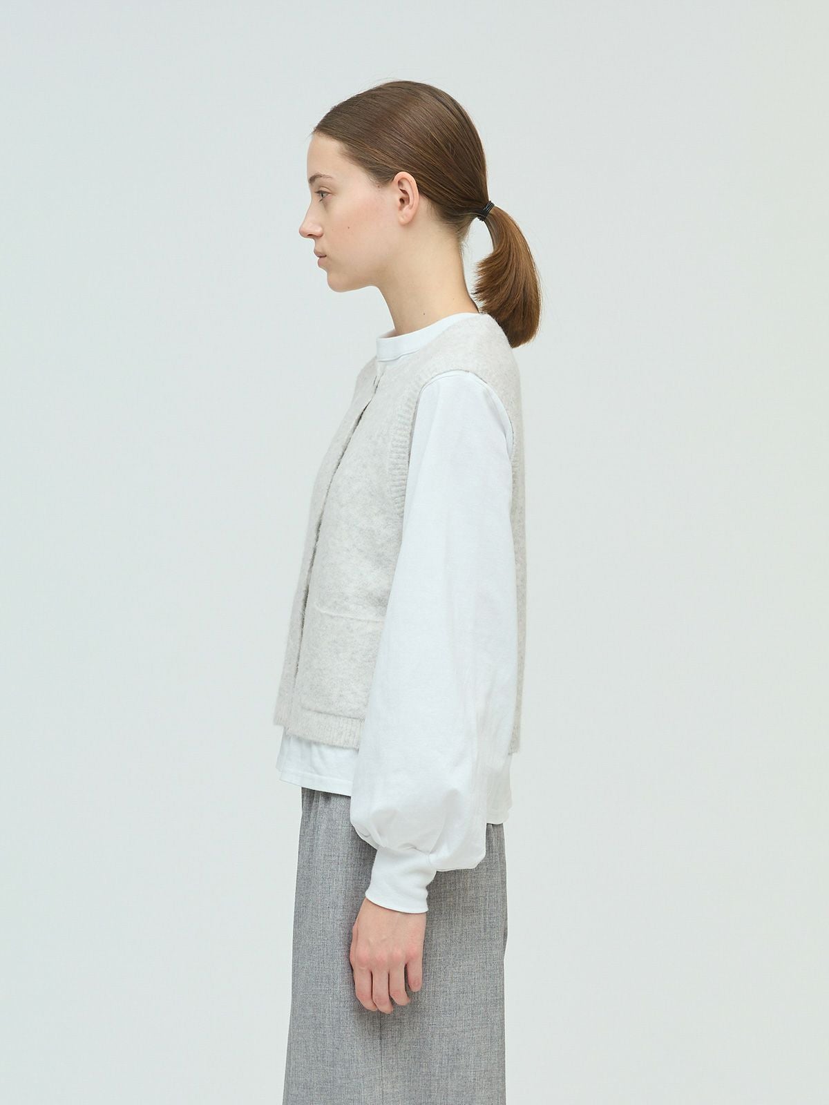 mizuiro ind ブークレクルーネックベスト｜ MARcourt ONLINE STORE