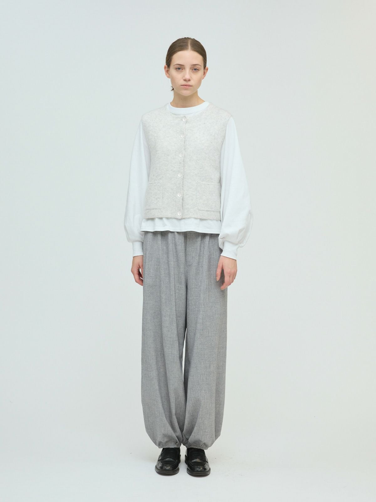 mizuiro ind ブークレクルーネックベスト｜ MARcourt ONLINE STORE