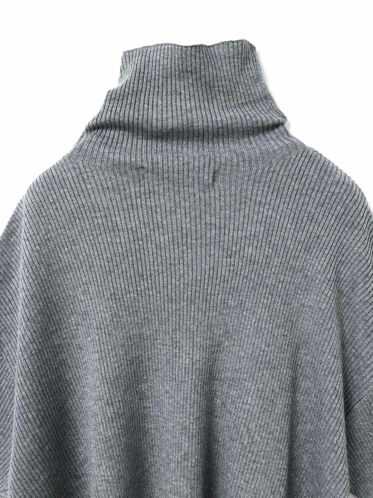 mizuiro ind アシンメトリーカラーリブプルオーバー｜ MARcourt ONLINE