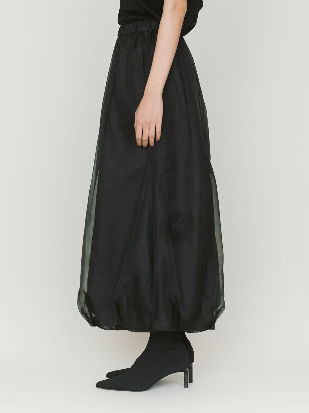 MIDIUMISOLID for Ladies シアーロングバルーンスカート｜ MARcourt