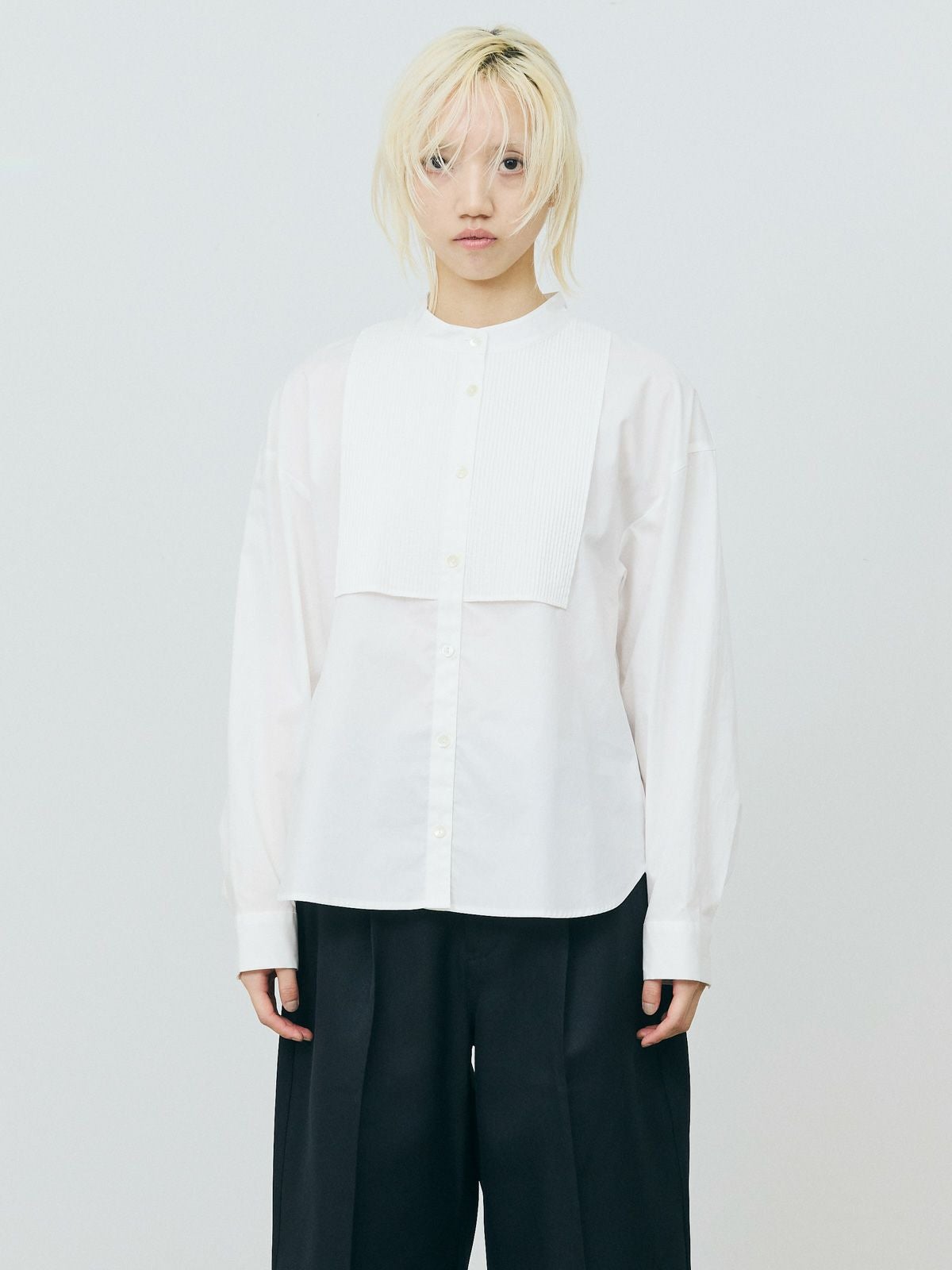 MARMARMAR スタンドカラーピンタックシャツ｜ MARcourt ONLINE STORE