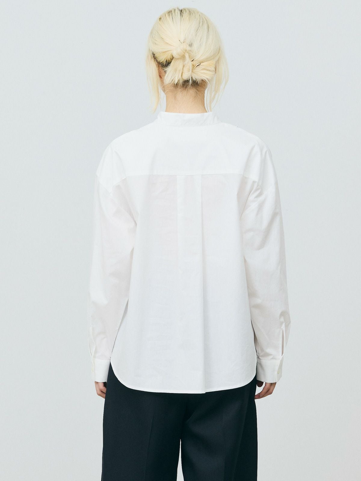 美品 machatt スタンドカラー ドッキング シャツ MACKINTOSH｜コットンツイル スタンドカラー シャツ “THORNHILL