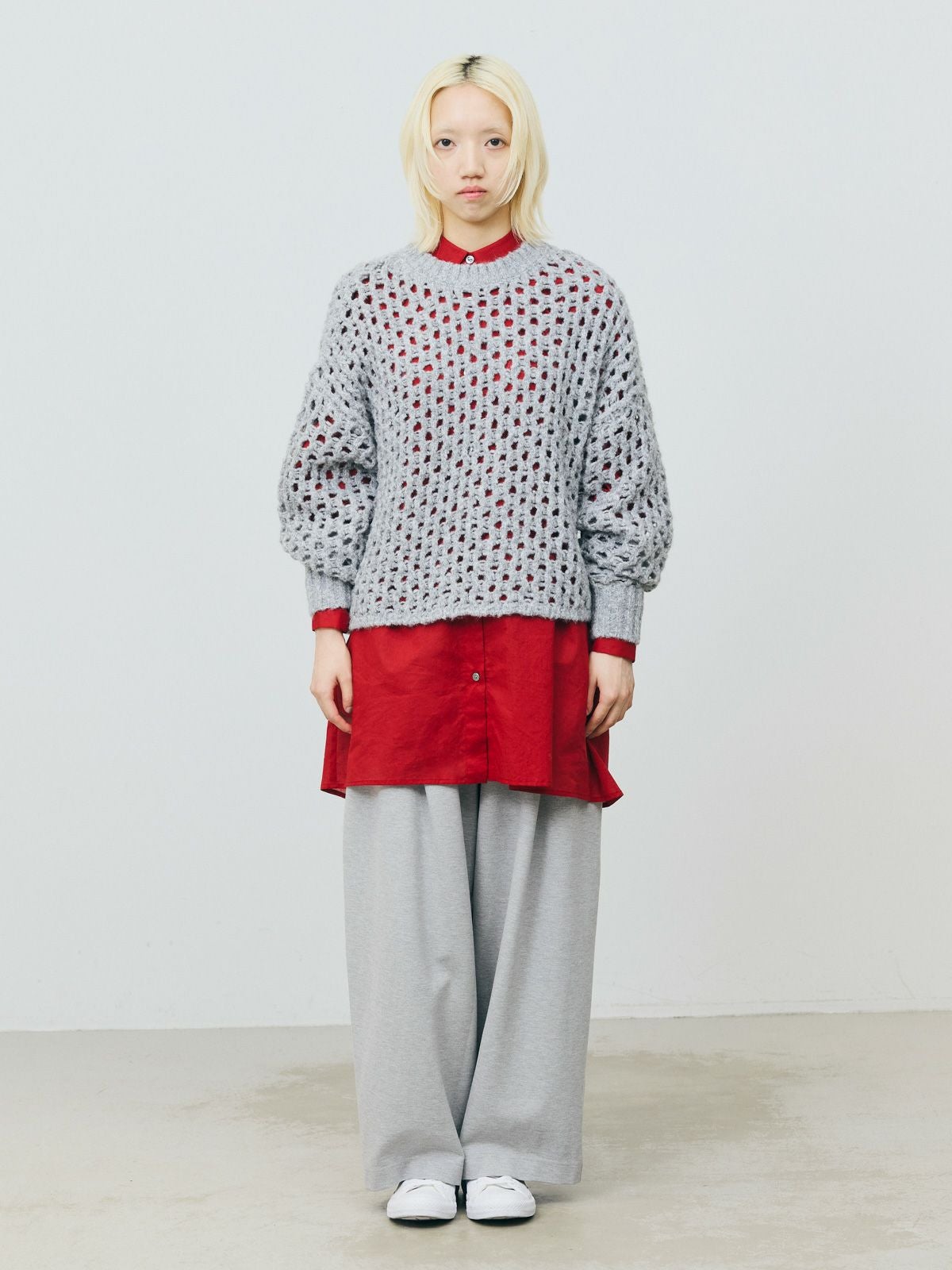 MARMARMAR ワイド コットン 長袖シャツ グレー レディース マーマーマー【中古】6-0115M∞ MARMARMAR シアーワイドシャツ｜ MARcourt ONLINE STORE - マーコート