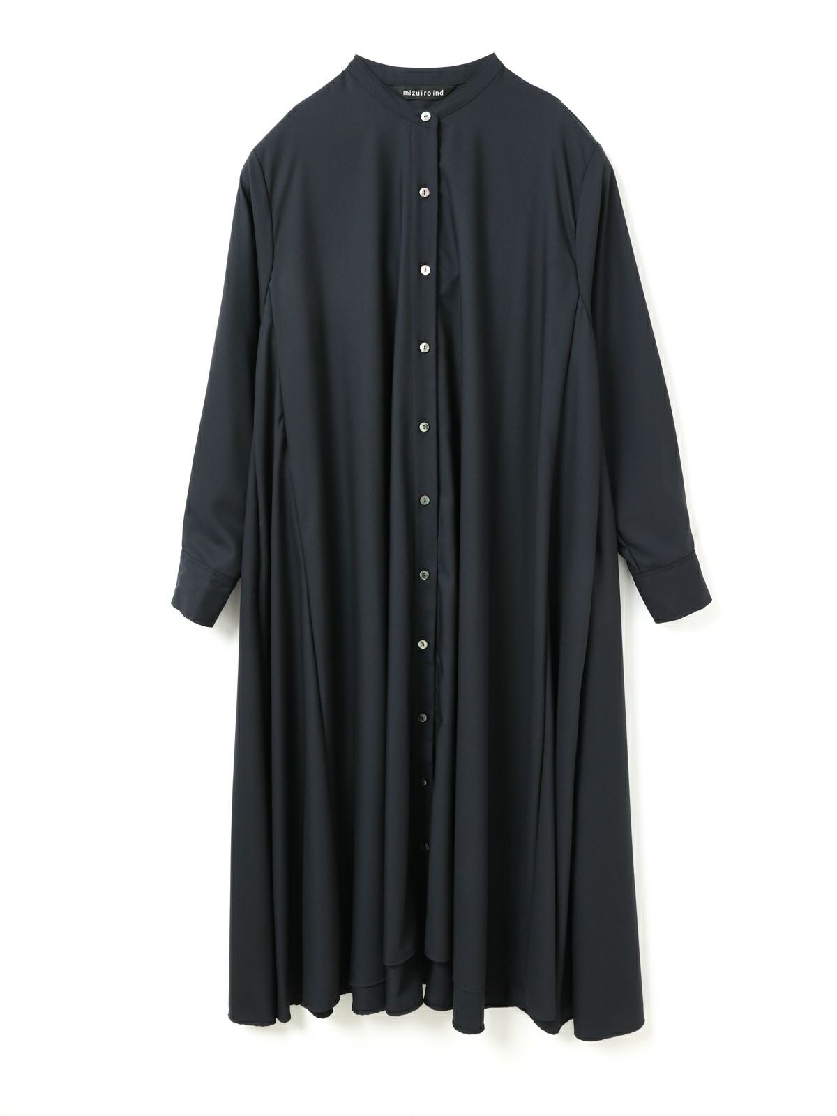 mizuiro ind T/Rスタンドカラーフレアワンピース｜ MARcourt ONLINE