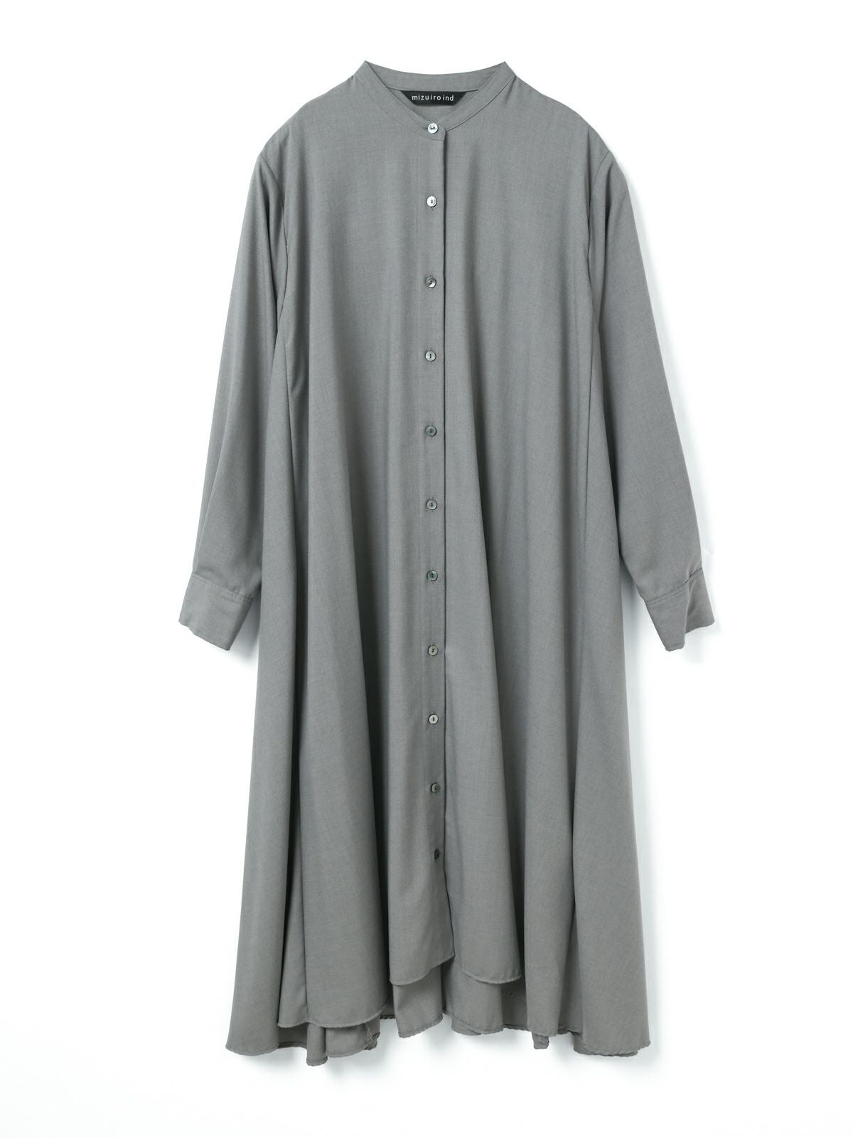 mizuiro ind T/Rスタンドカラーフレアワンピース｜ MARcourt ONLINE