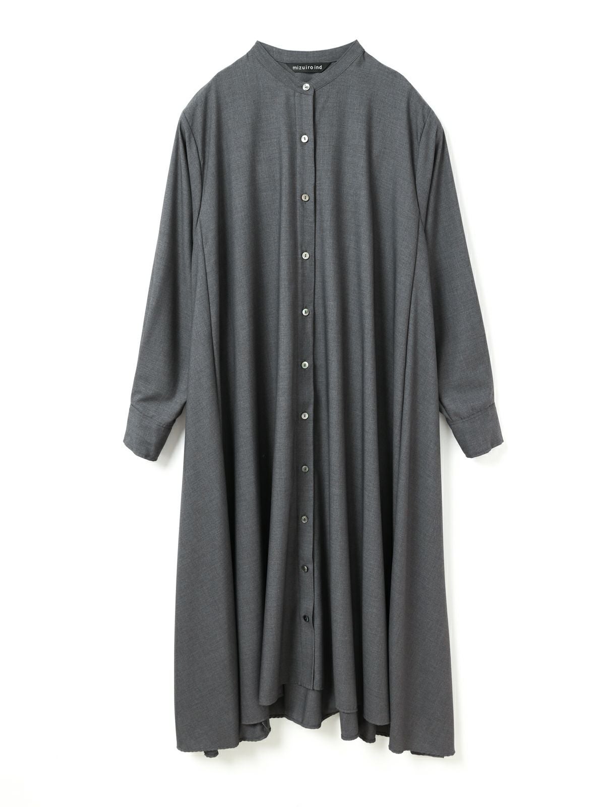 mizuiro ind T/Rスタンドカラーフレアワンピース｜ MARcourt ONLINE