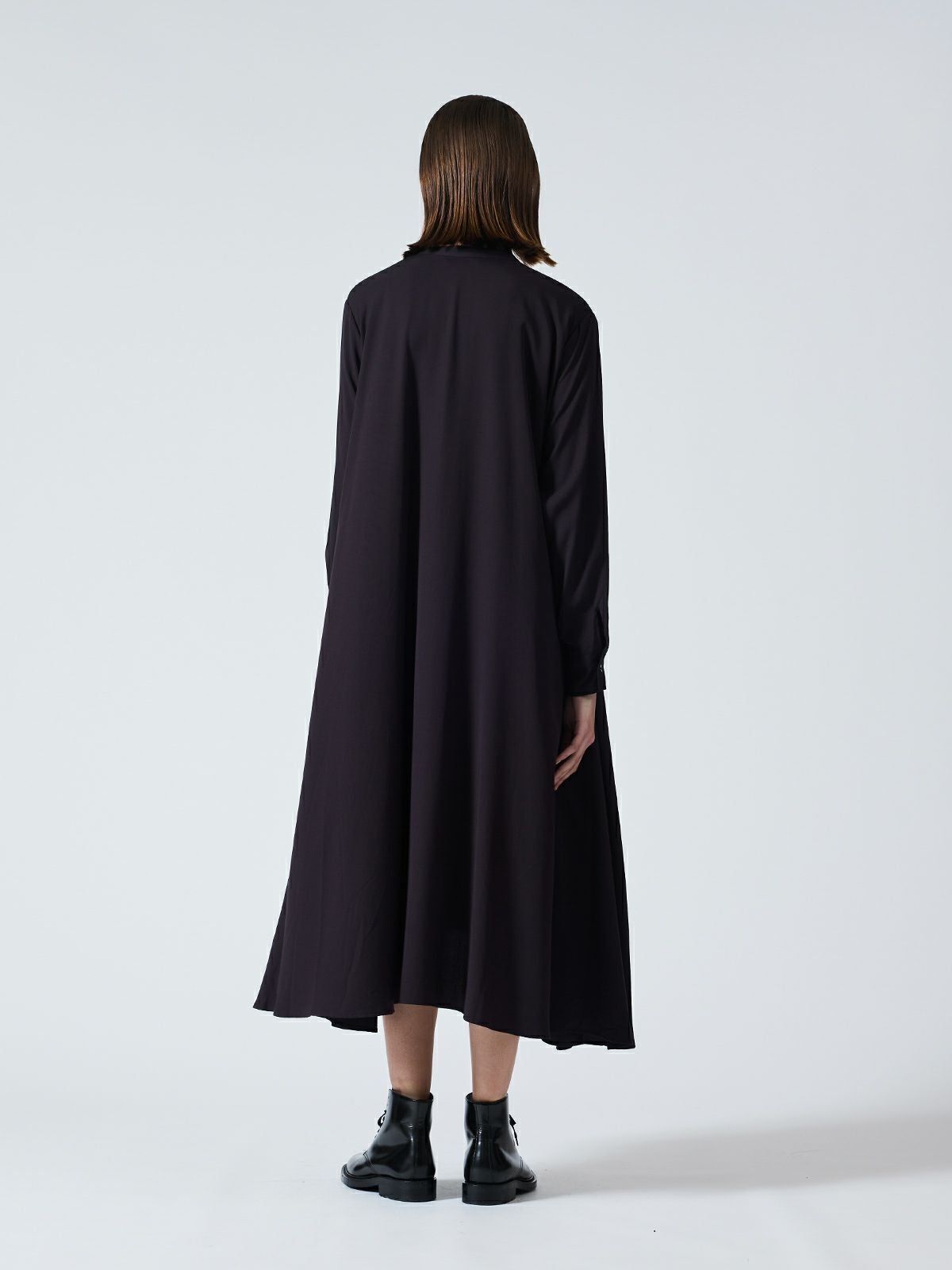 mizuiro ind T/Rスタンドカラーフレアワンピース｜ MARcourt ONLINE